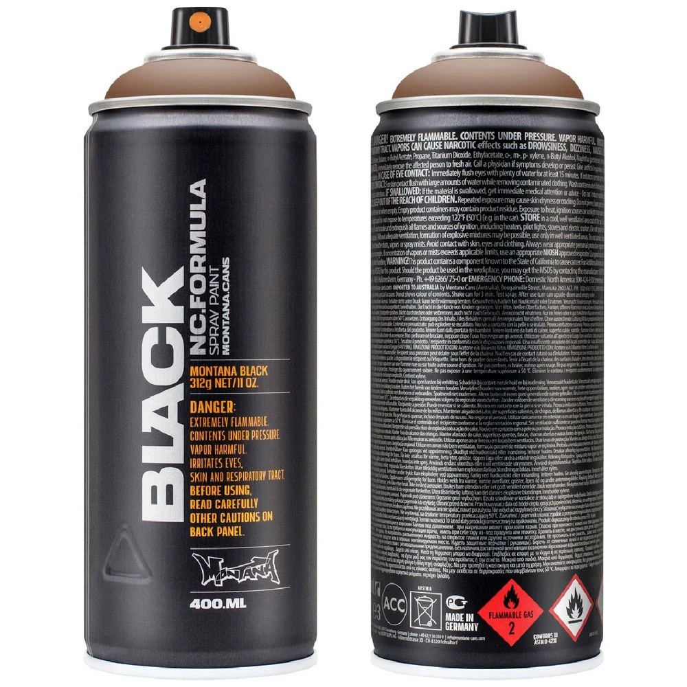 1 Montana BLACK Spray Paint 400 mL Chocolate, 1 of 2
