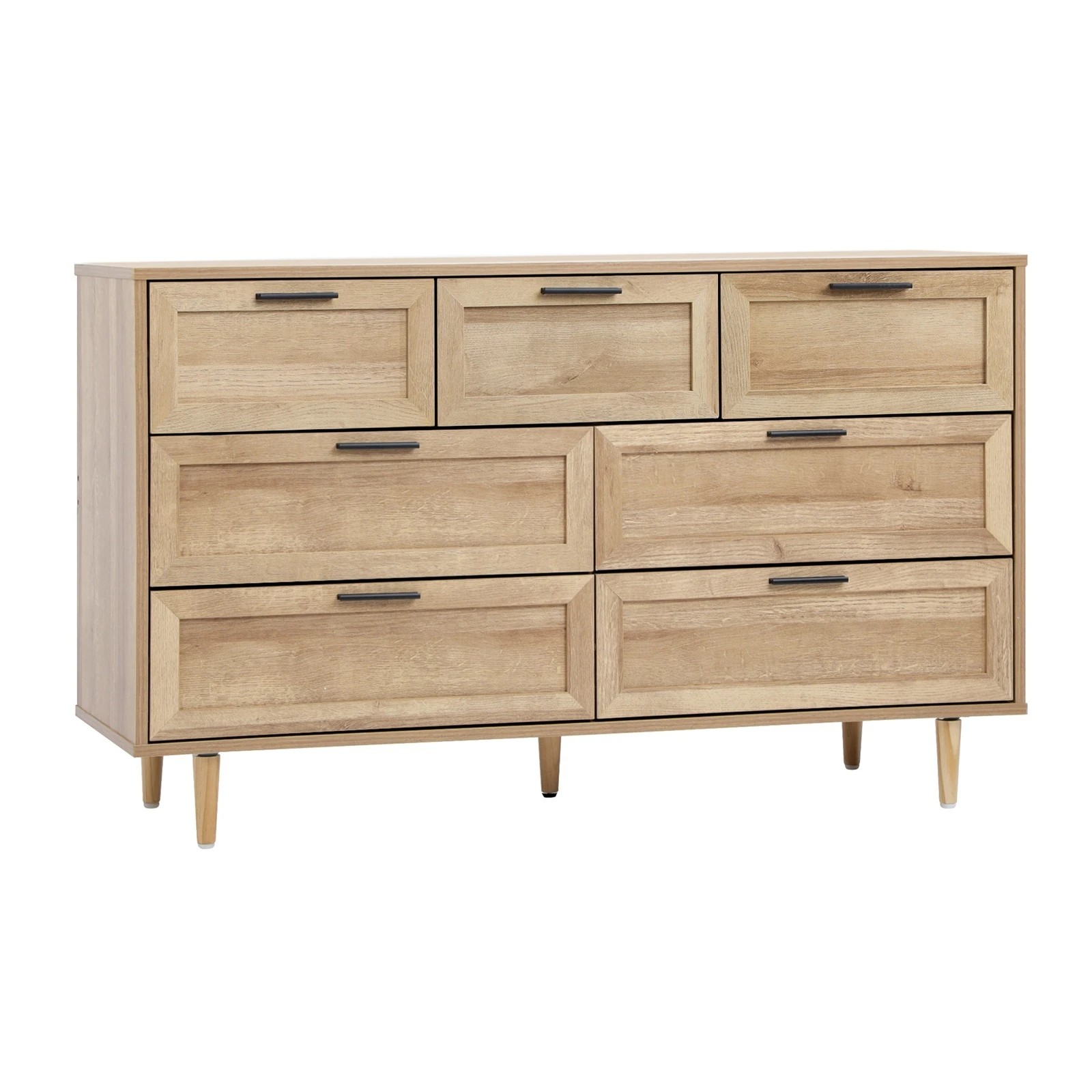 6 Oikiture 7 Chest Of Drawers Dresser Chest Storage Cabinet Lowboy
 - Natural, 6 of 10
