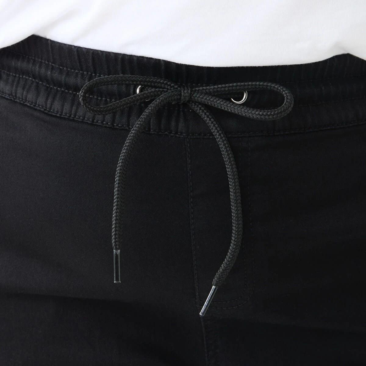 4 Curve Denim Joggers Black, 4 of 5