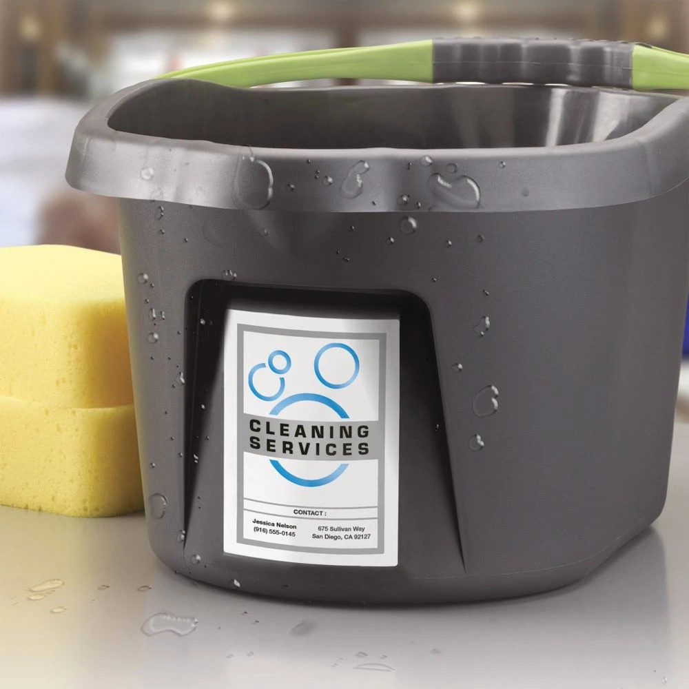 4 Avery 24UP Chemical Grade Laser Labels 10 Sheets, 4 of 5