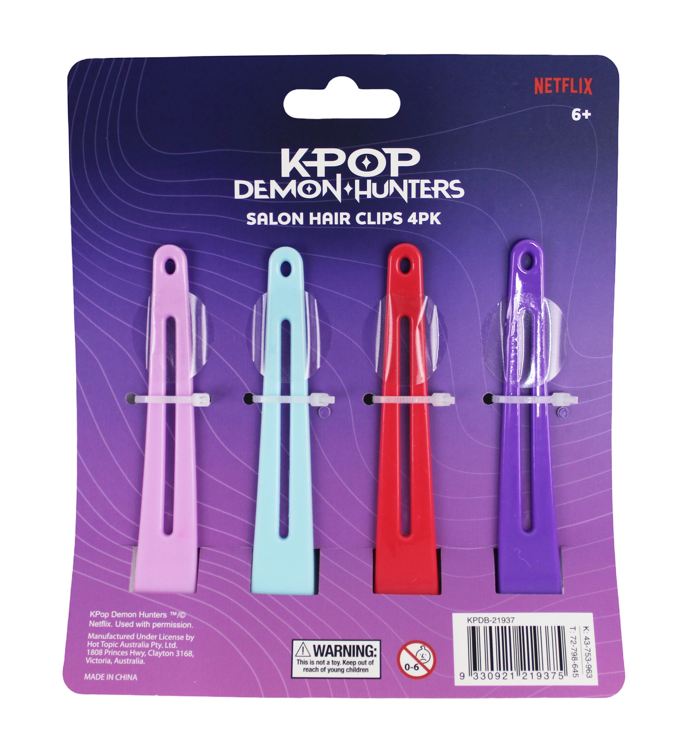 2 4 Pack KPop Demon Hunters License Salon Hair Clips, 2 of 4