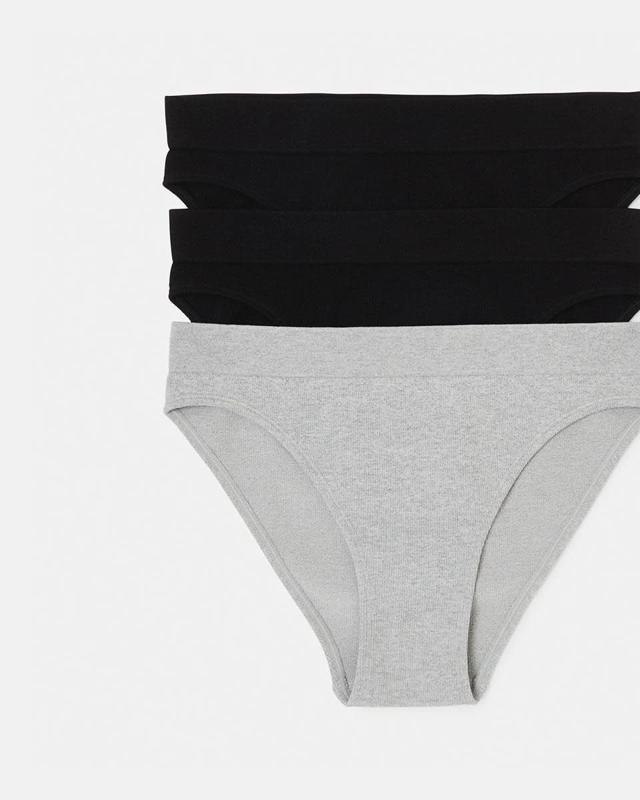 3 Pack Ribbed Seamfree Hi-Waist Bikini Br