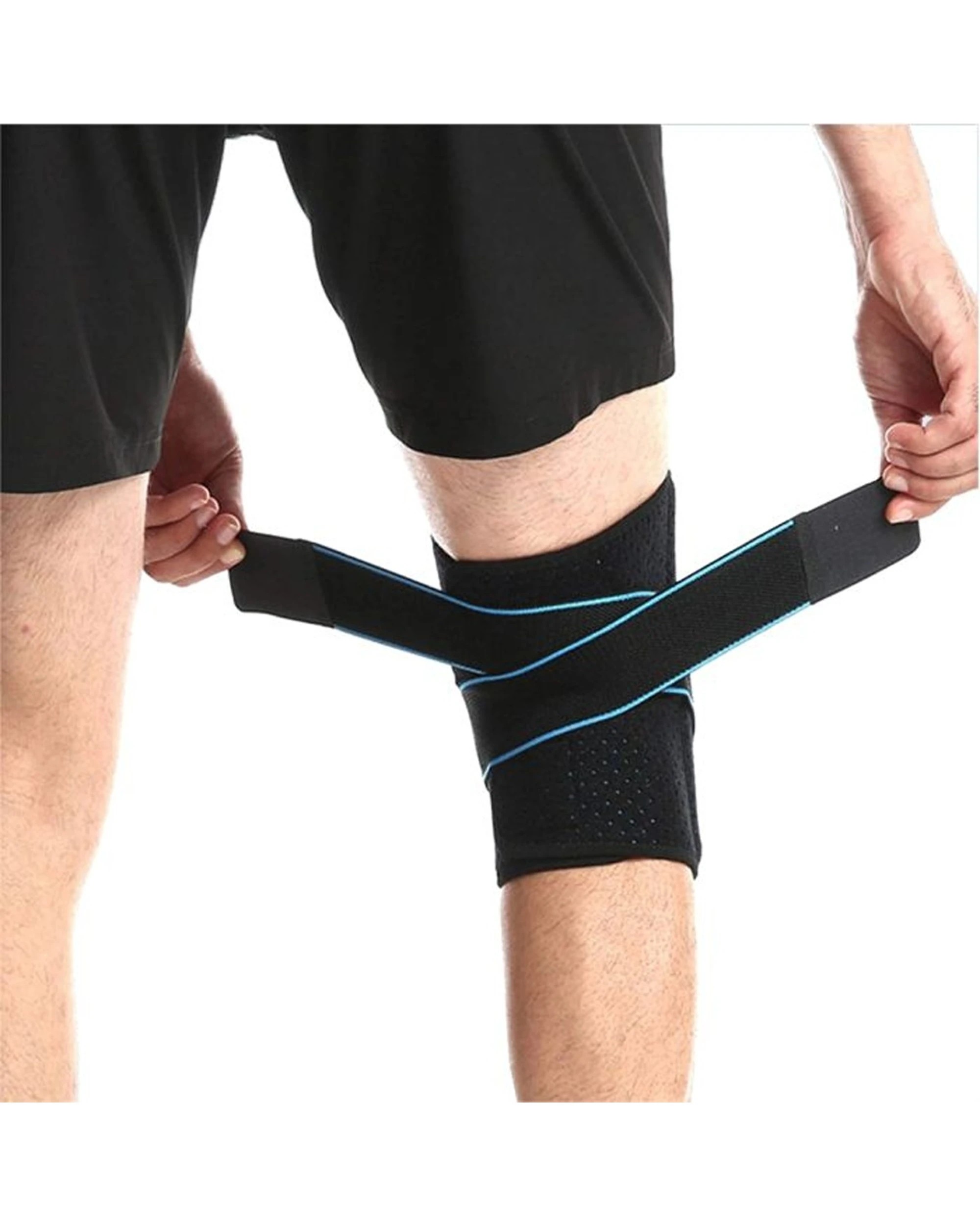 3 Bodyassist Gel Knee Sports Support With Stability Strap One Size - Black - Black, 3 of 5