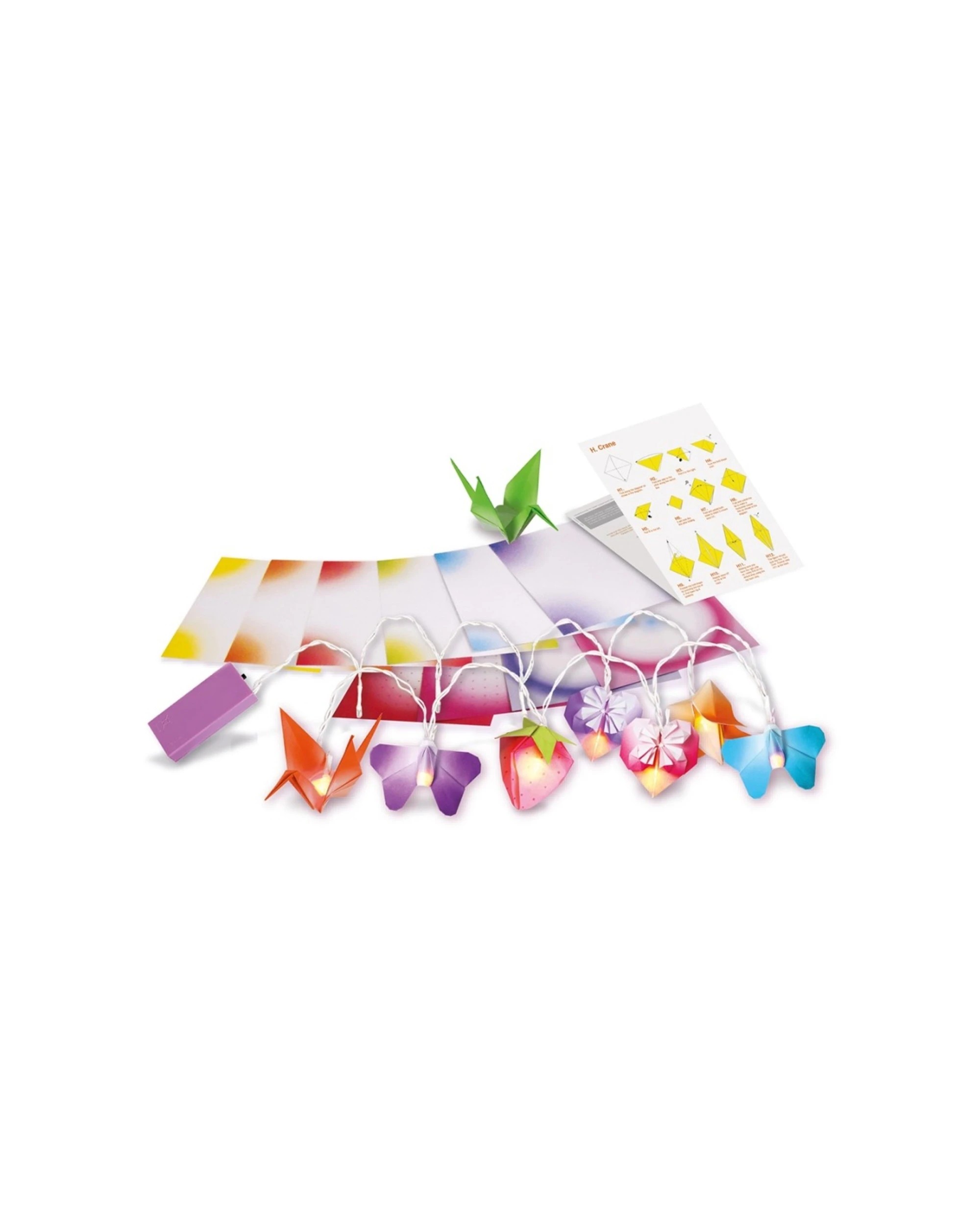 2 4M Origami Room Lights Artistic Kids Children Fun Art Craft Activity Decor - Multi, 2 of 3