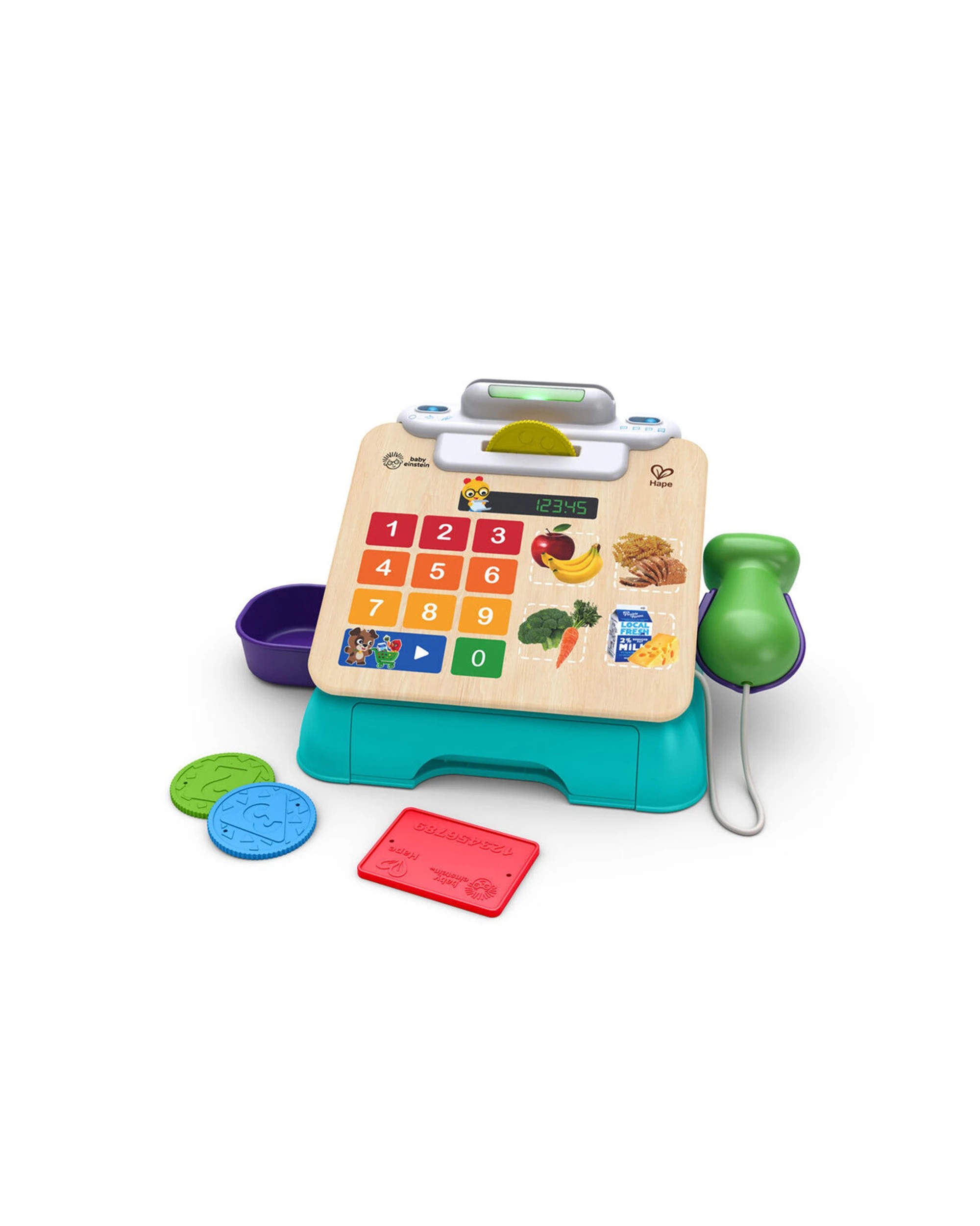 1 Baby Einstein Magic Touch Cash Register Wooden Toy Ages 9 Months To 4 Years - Multi, 1 of 6