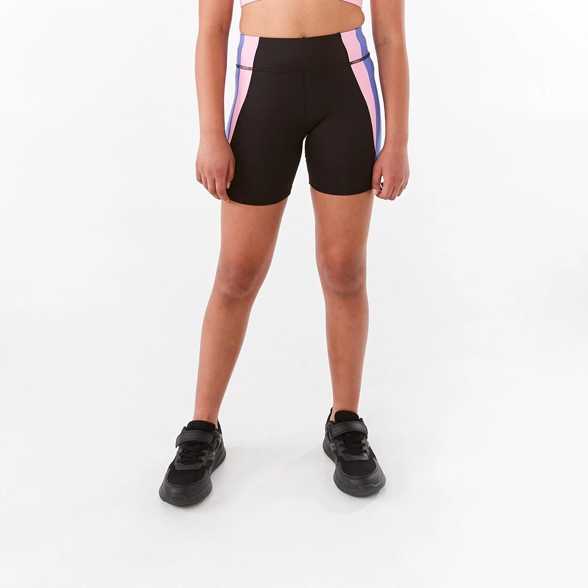 1 Active Kids Mid Length Bike Shorts Multi, 1 of 9