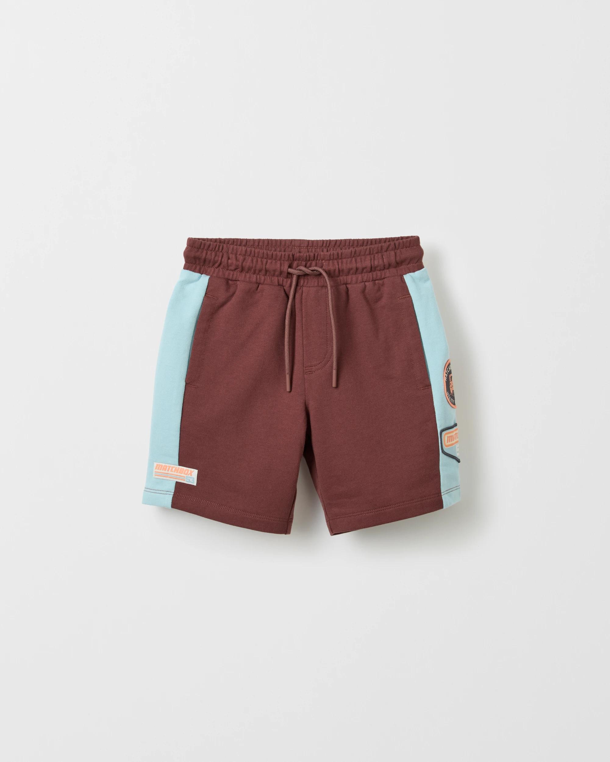 5 Licensed Matchbox Australian Cotton Panelled Shorts BROWN, 5 of 6