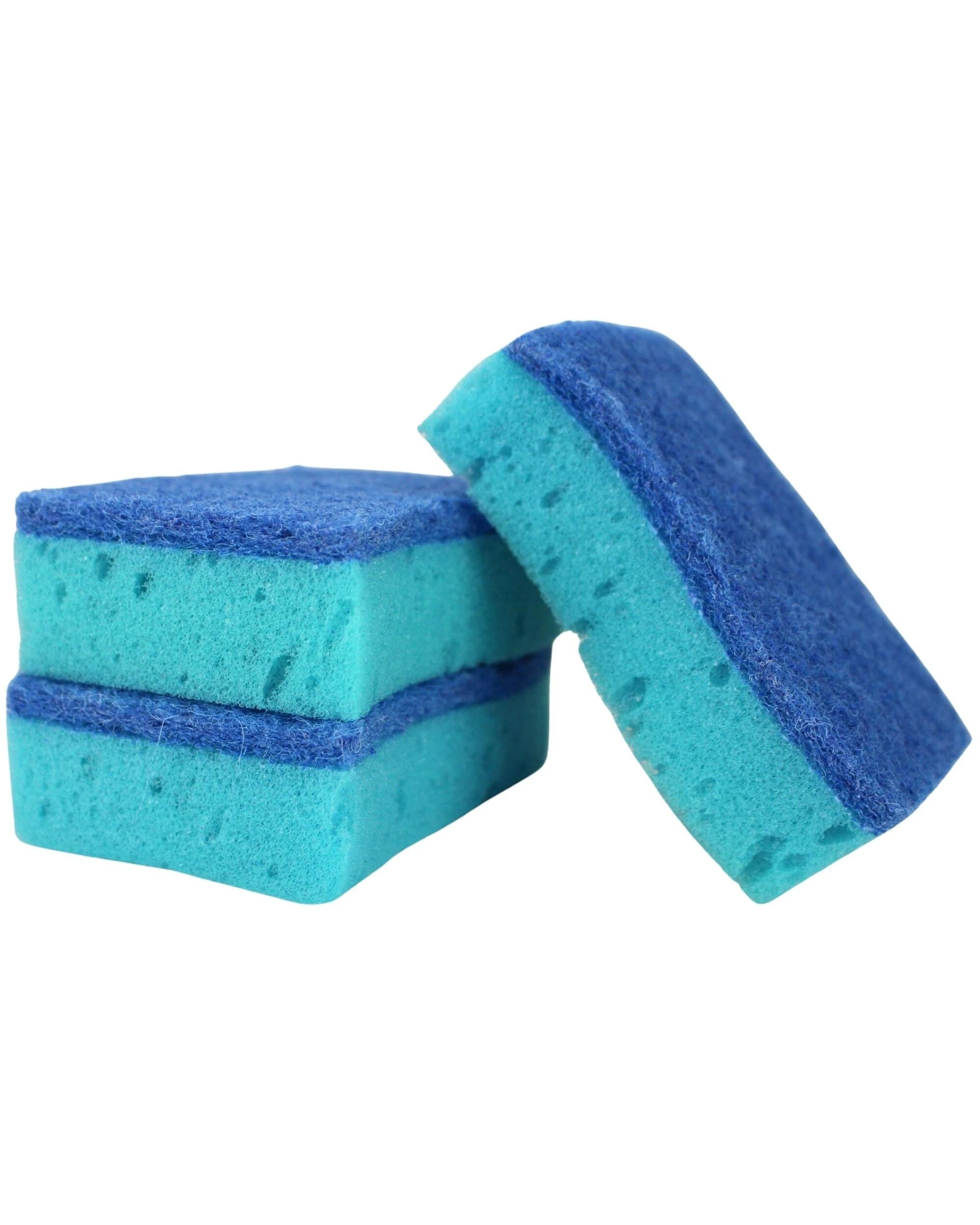 1 Durmaz Kitchen Scourer Cleaning Sponges Pack of 3 - Blue, 1 of 3
