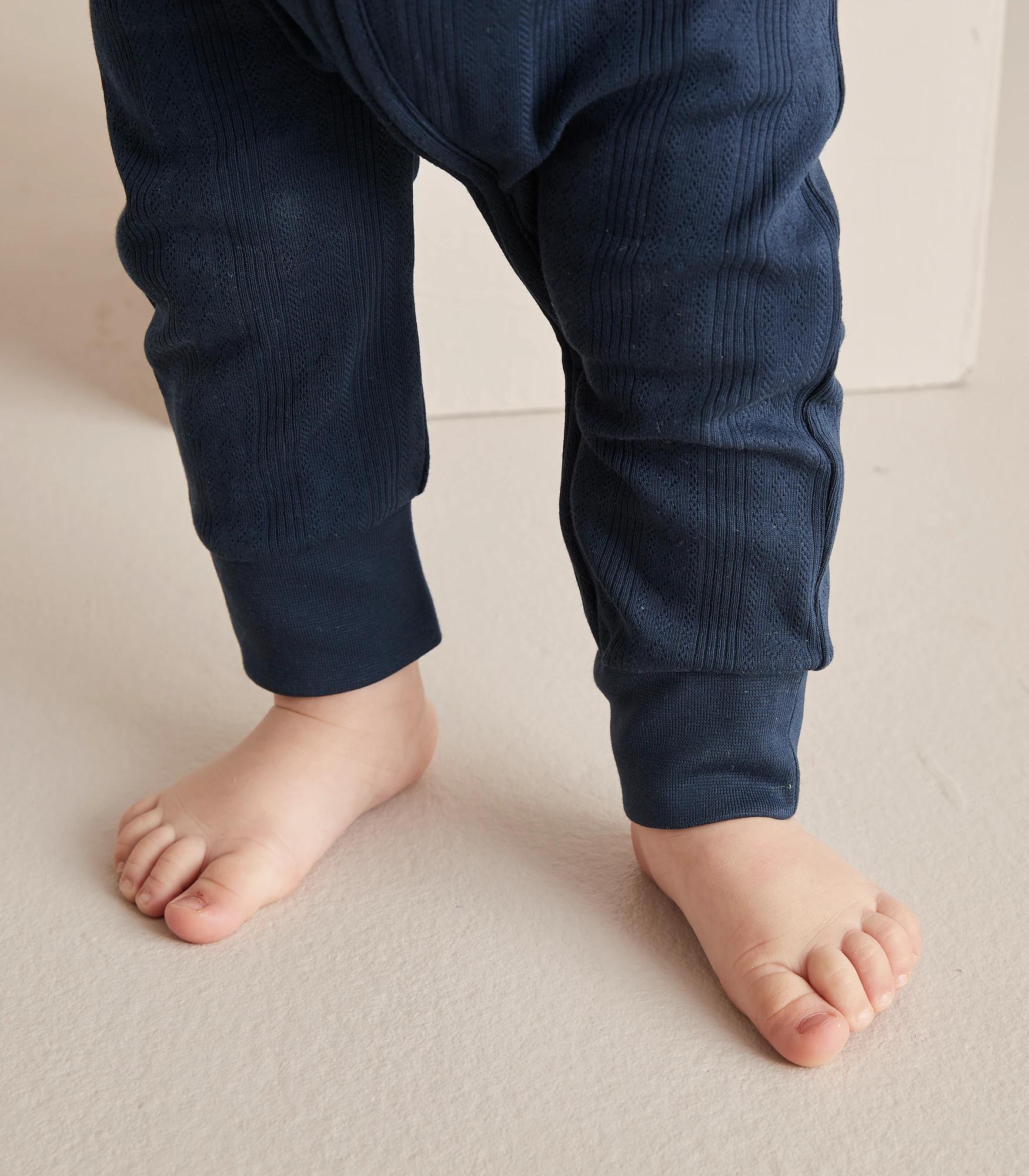 4 Target Baby Organic Cotton Pointelle Zip Coverall NAVY BLUE, 4 of 7