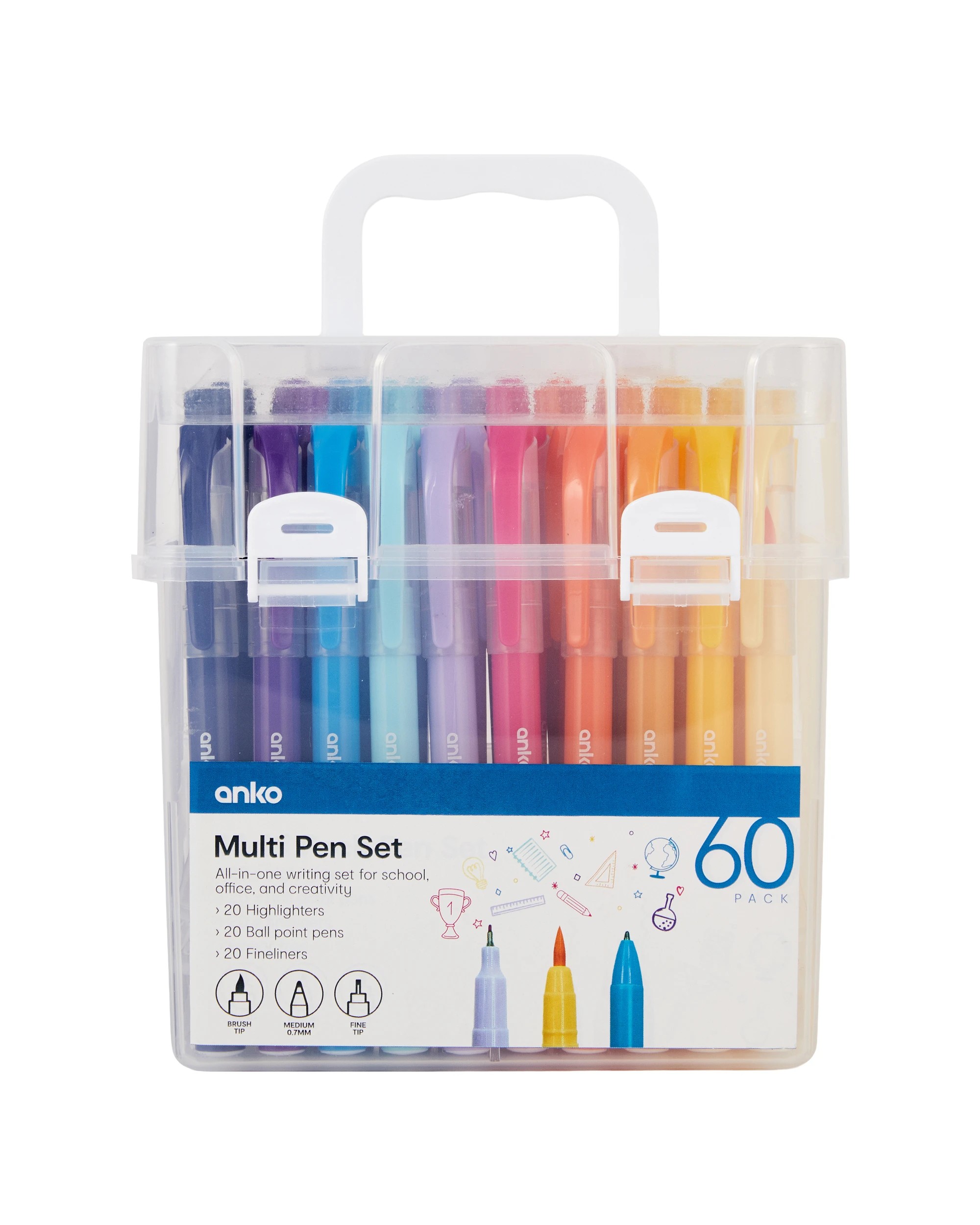 1 60 Pack Multi Pack Pen Set, 1 of 8