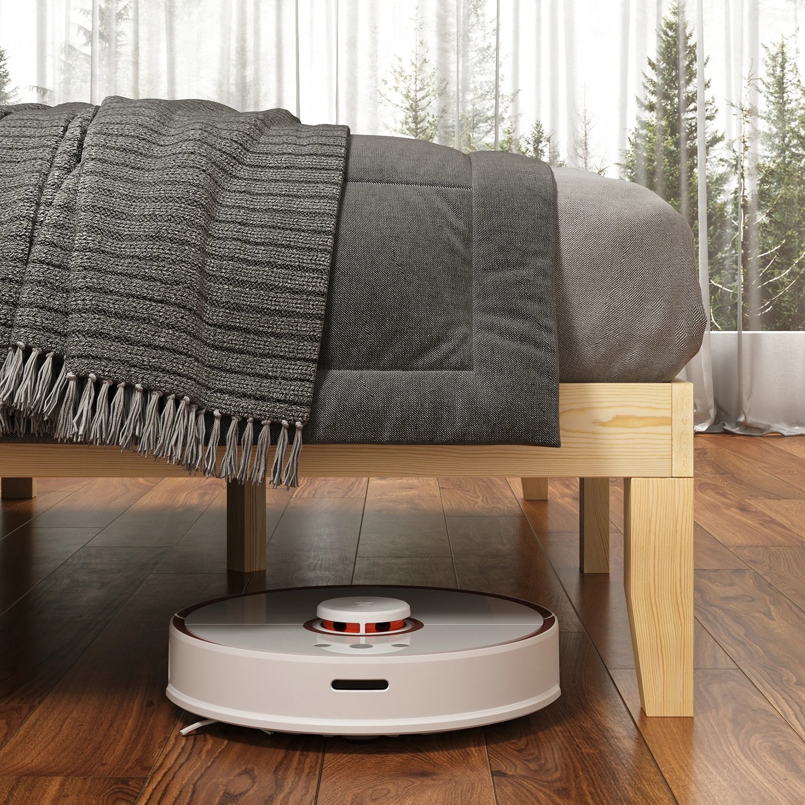 7 Alfordson Bed Frame Wooden Timber King Size Mattress Base Platform Pramod - Natural, 7 of 10