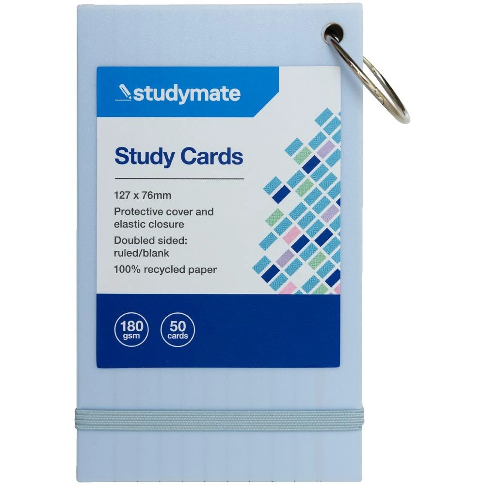 2 Studymate Study Cards Pastel Blue 50 Sheets, 2 of 9