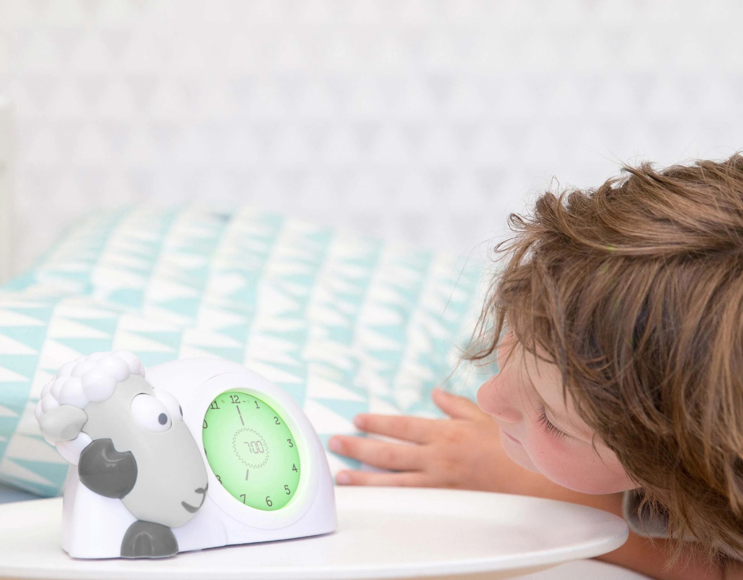 4 ZAZU Sleep Trainer Clock - Sam The Sheep (Grey), 4 of 5