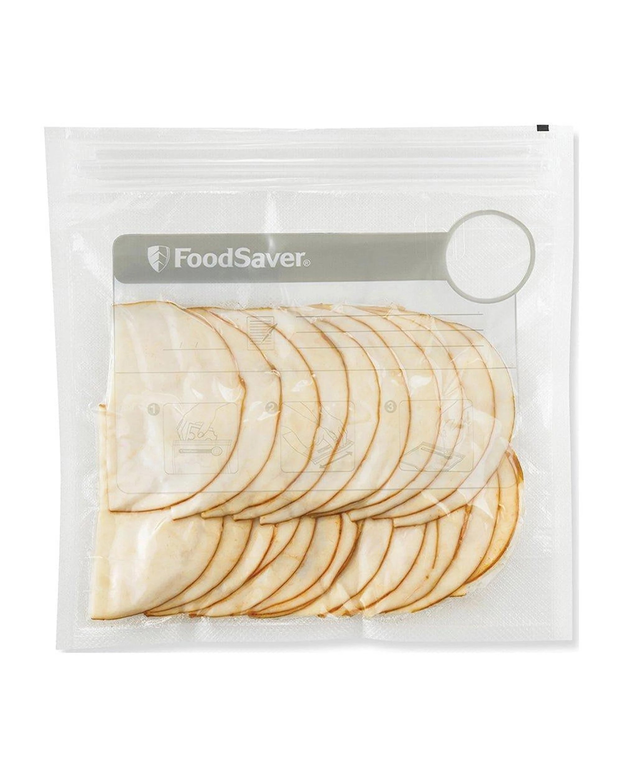 4 Sunbeam VS0500 Foodsaver 35-Pack Reusable Vacuum Zipper Bags - Clear, 4 of 5