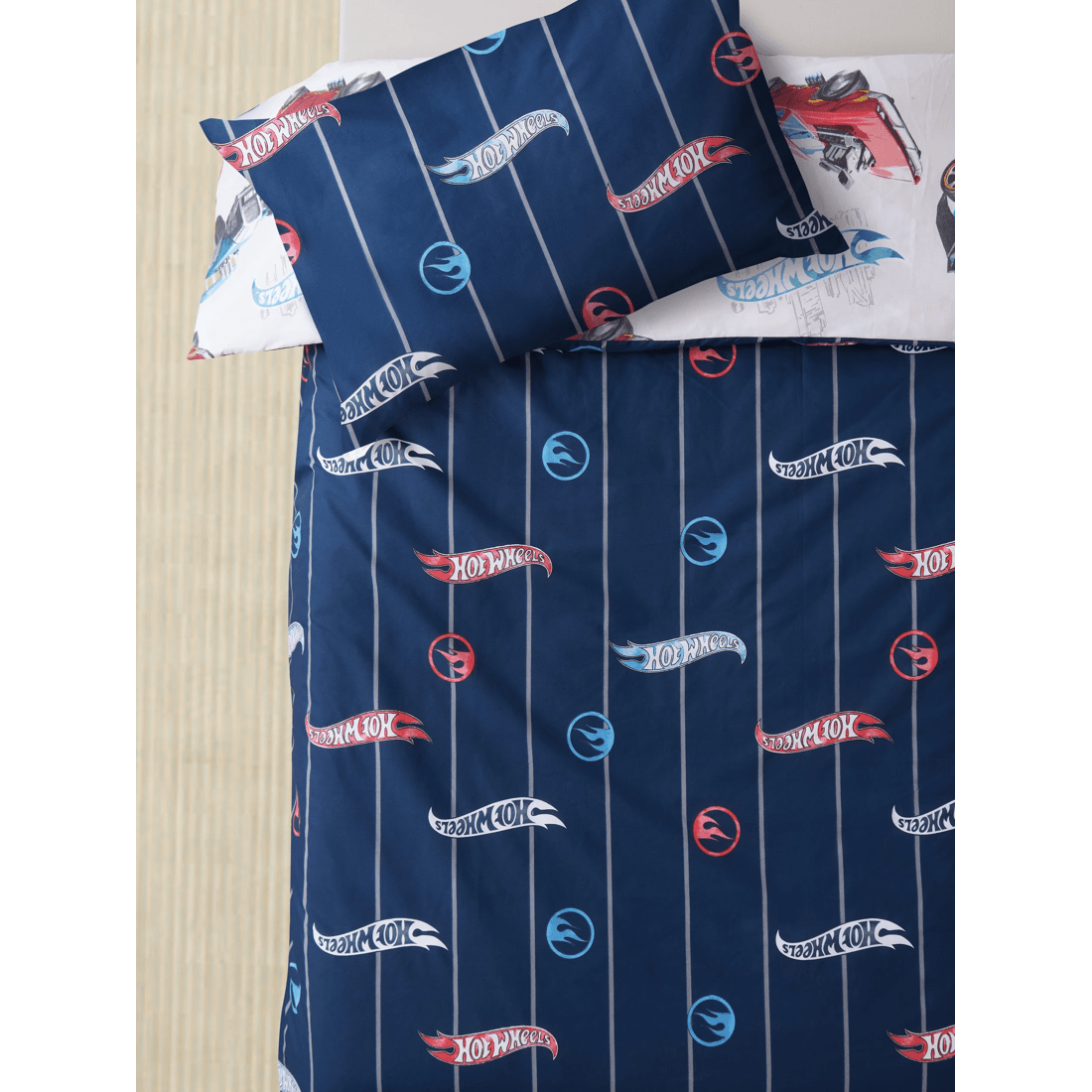 2 Hot Wheels Kids Quilt Cover Set
 - Double Bed
 - Blue, 2 of 4