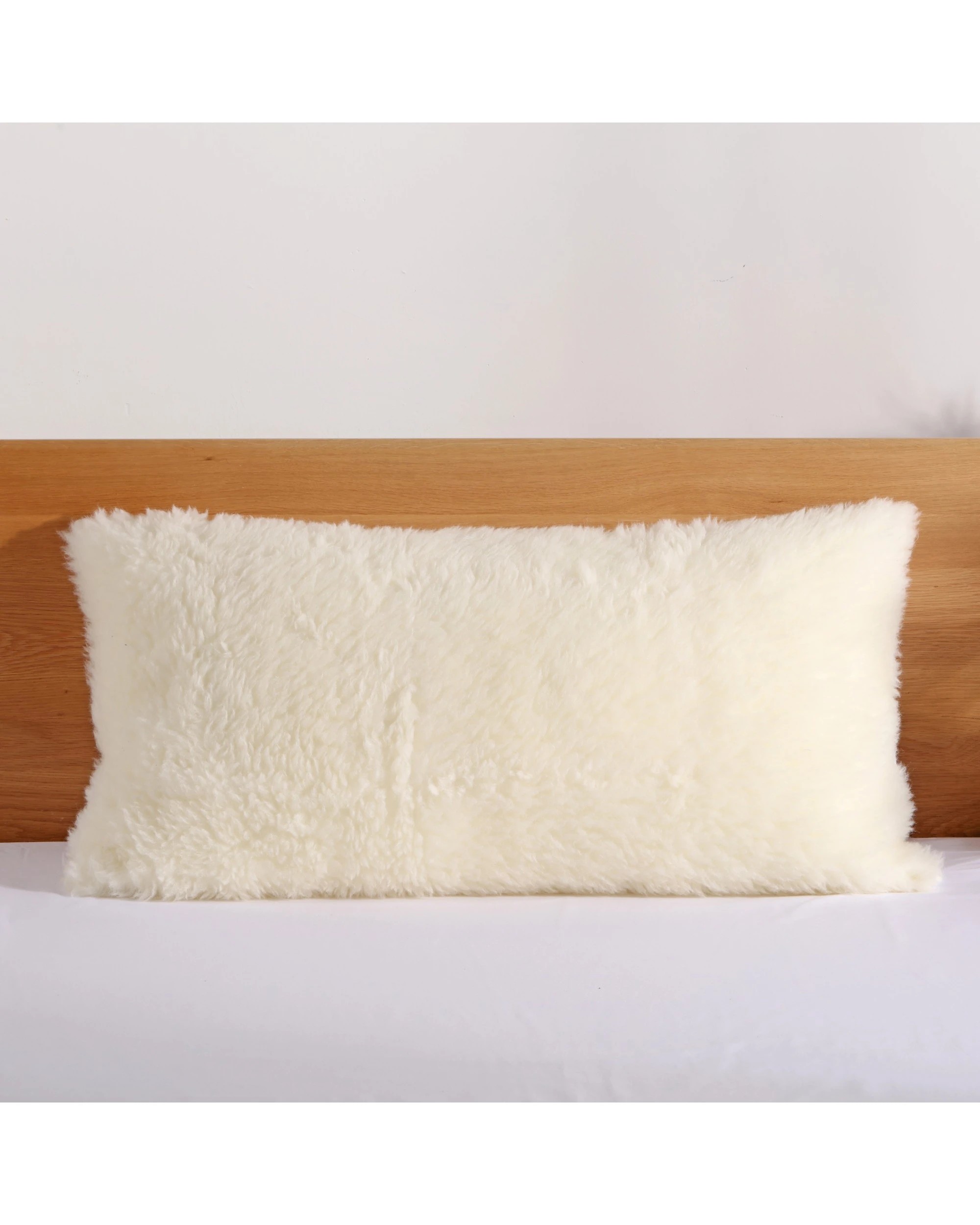 1 Dreamaker Reversible Wool Fleece Pillow Protector King 50x90cm - Natural, 1 of 5