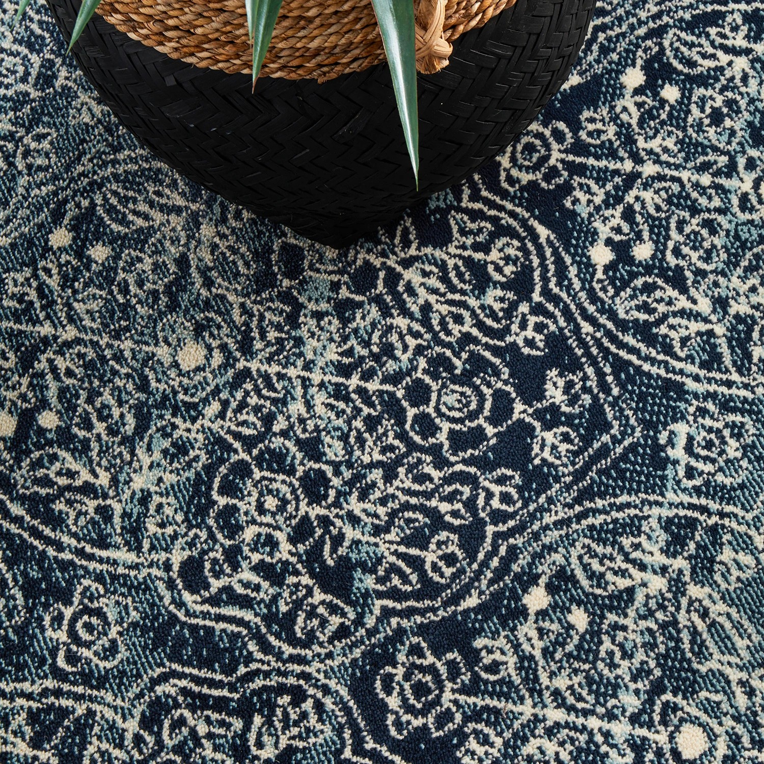 8 Common Ground Rugs Windsor 435 330x240cm - Extra Large Power Loomed Pet Friendly Floor Rug - Blue, 8 of 9