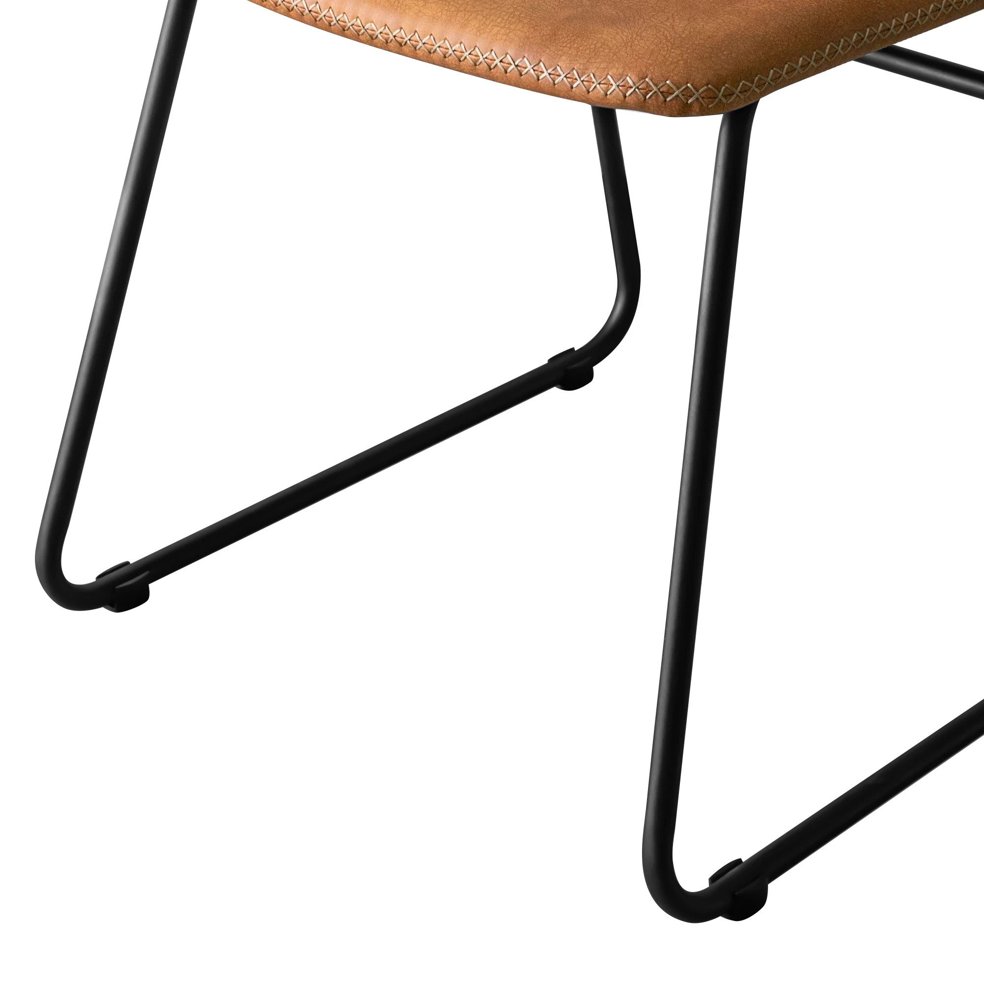 6 Levede 4x Dining Chairs PU Leather - Brown, 6 of 8