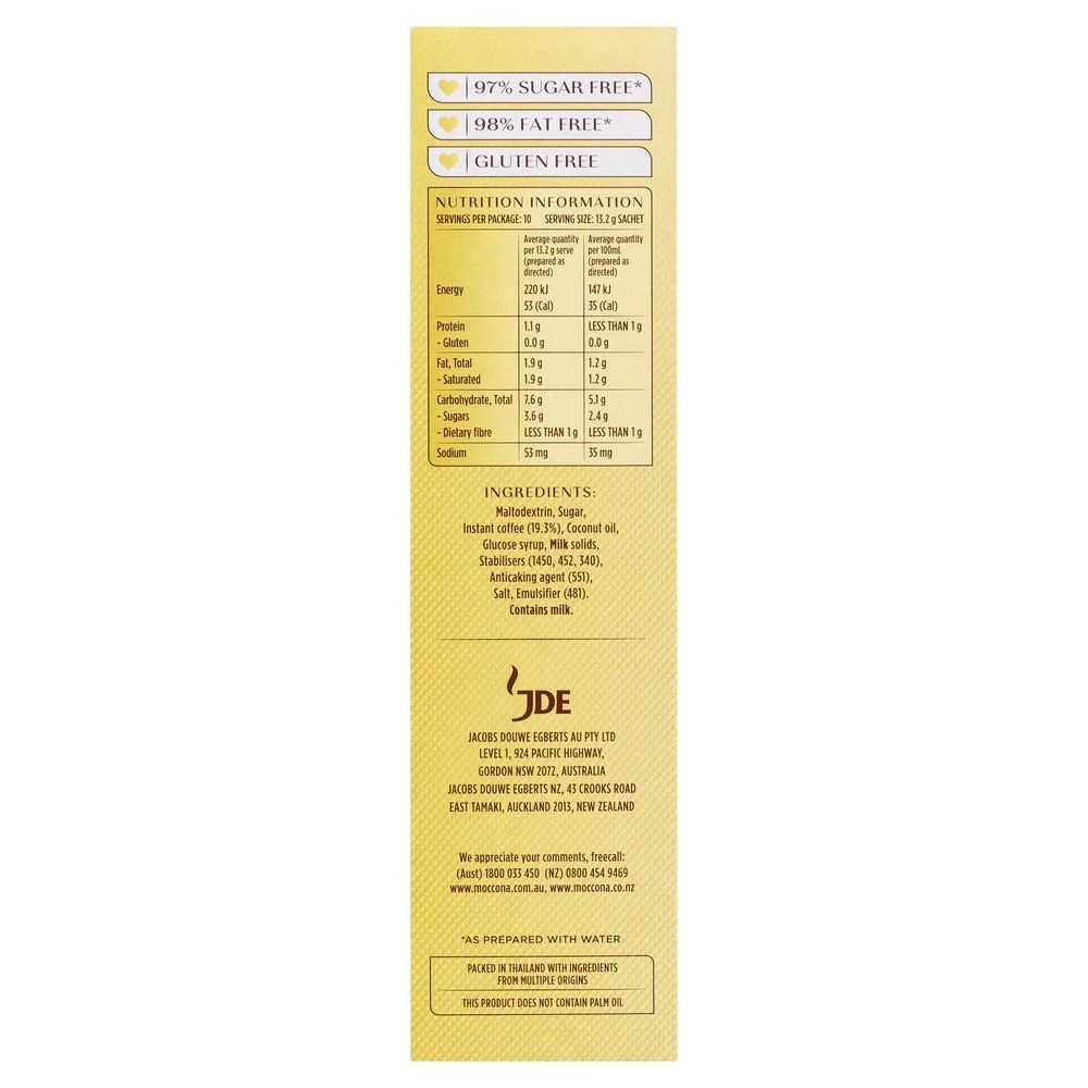 5 Moccona Strong Cappuccino Sachets 10 Pack, 5 of 5