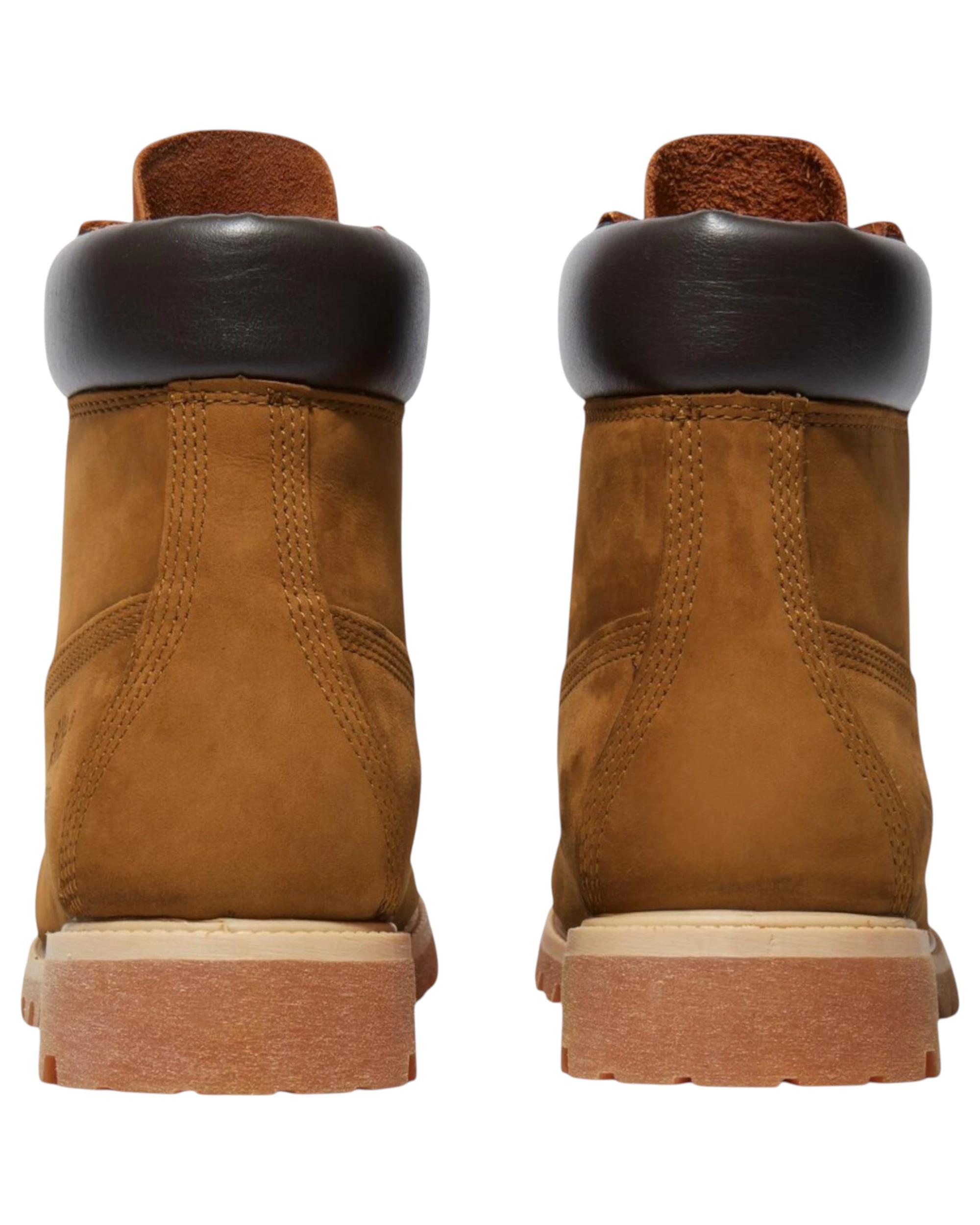 4 Timberland Mens 6-Inch Premium Dark Wheat Nubuck Waterproof Boots DARK WHEAT NUBUCK, 4 of 7