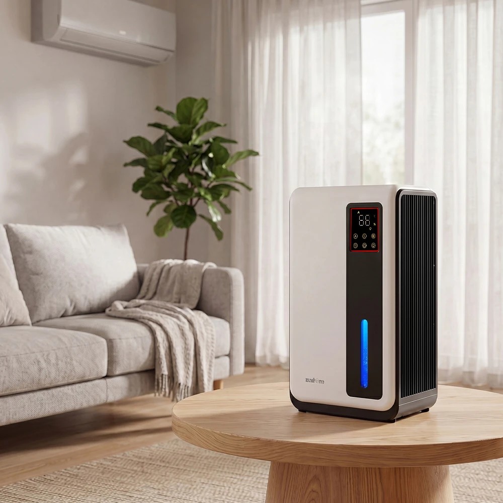 3 ZUNI 2L Air Dehumidifier Moisture Absorber 500-800ml/day for Home Bedroom 30m² - White, 3 of 3