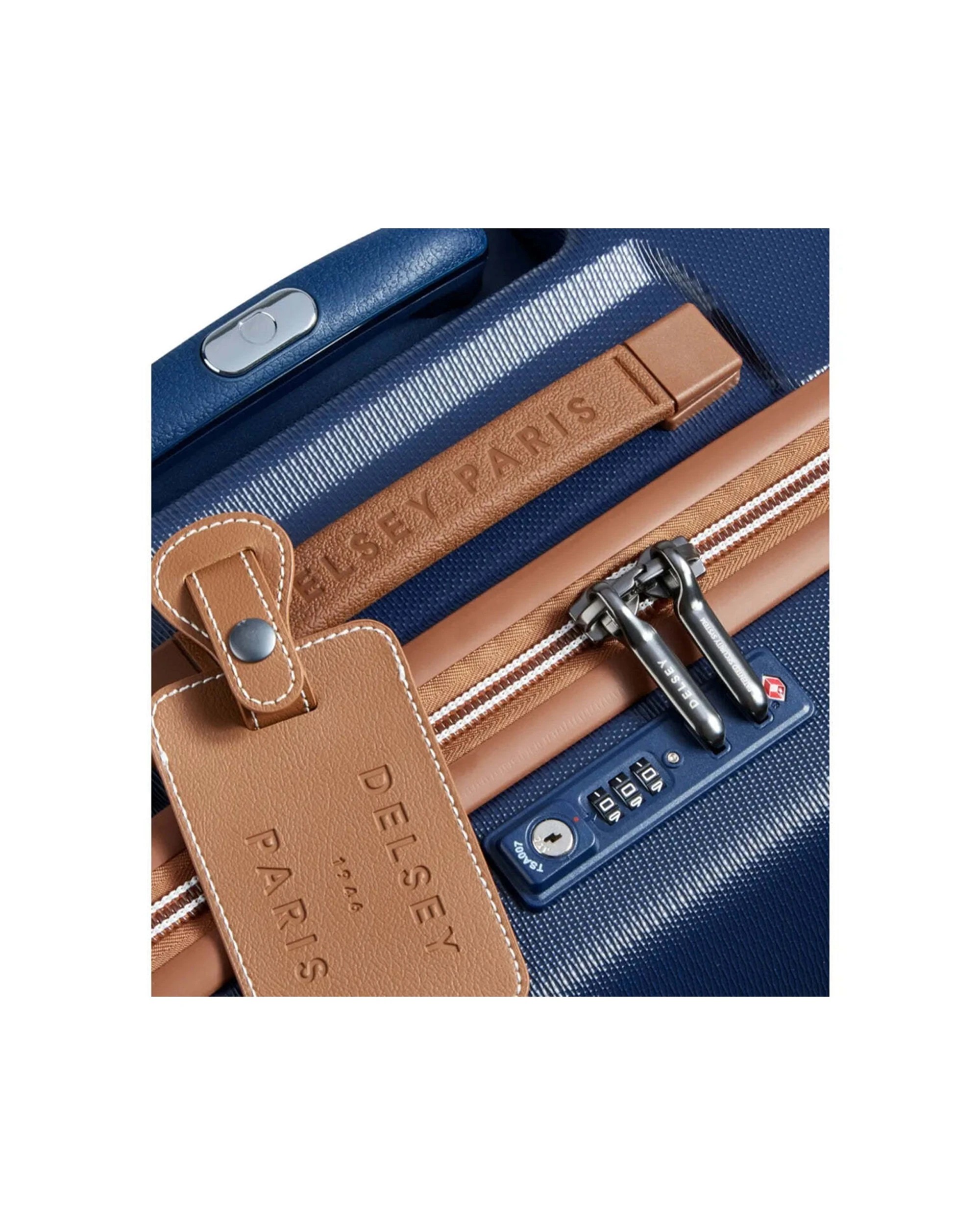 2 Delsey Chatelet Air 2.0 66 cm 4-Wheel Suitcase TSA Lock Patented Zip Secure Navy - Blue, 2 of 7