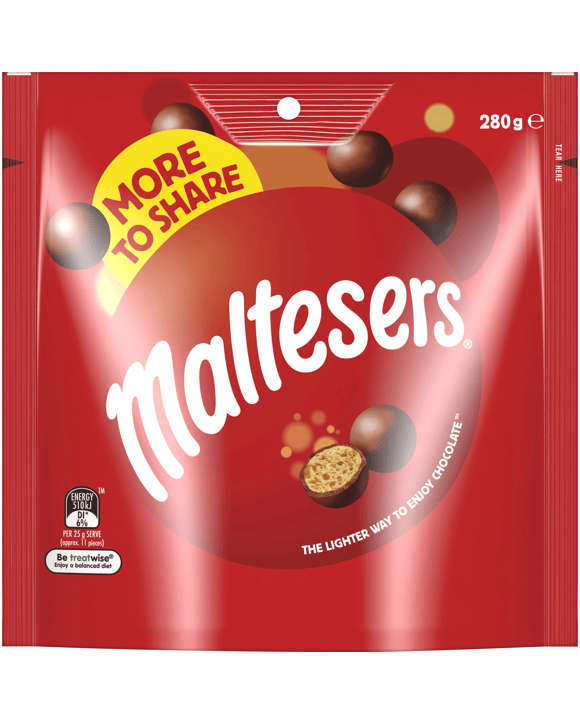 Maltesers Milk Chocolate Snack & Share Bag 280g