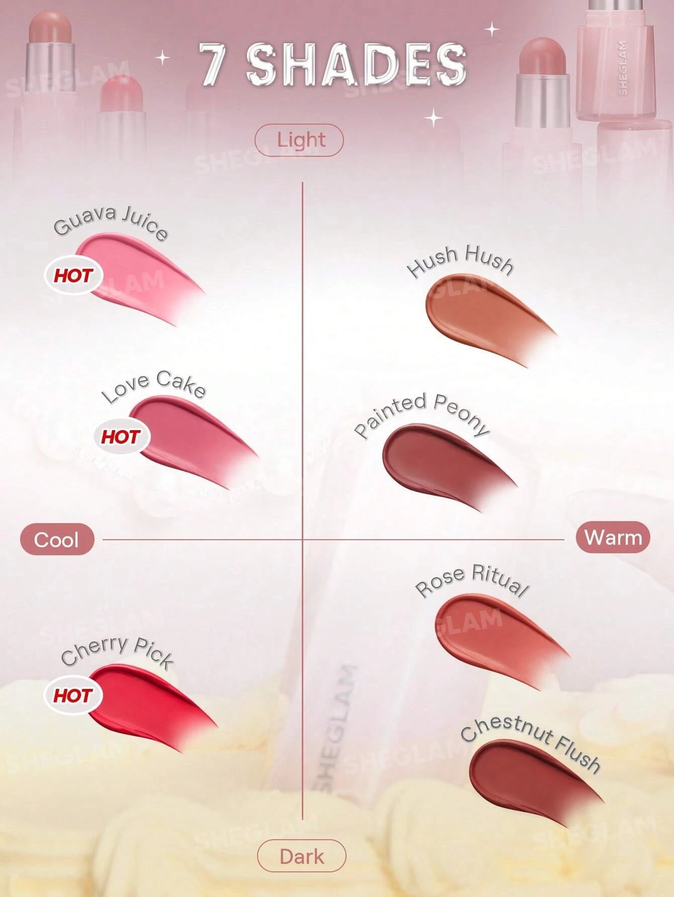 4 SHEGLAM Buttery Bliss Blush Stick - Love Cake, 4 of 6