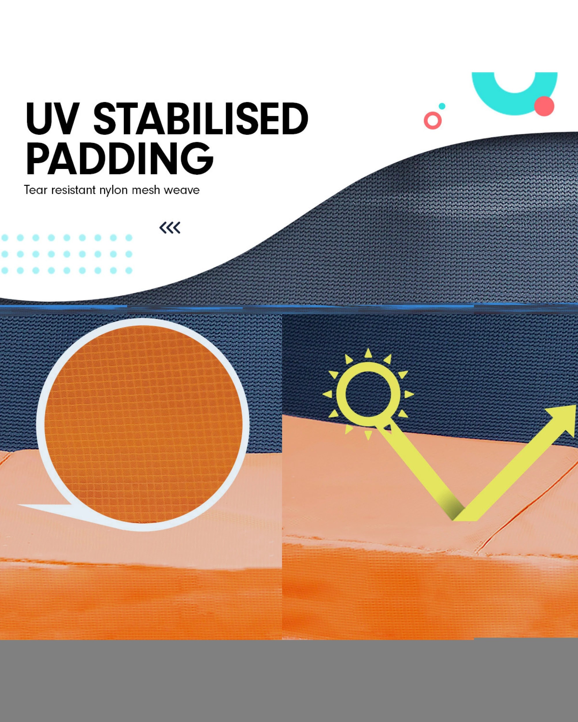 5 Kahuna Trampoline 8 ft x 14 ft Oval Outdoor - Orange, 5 of 8