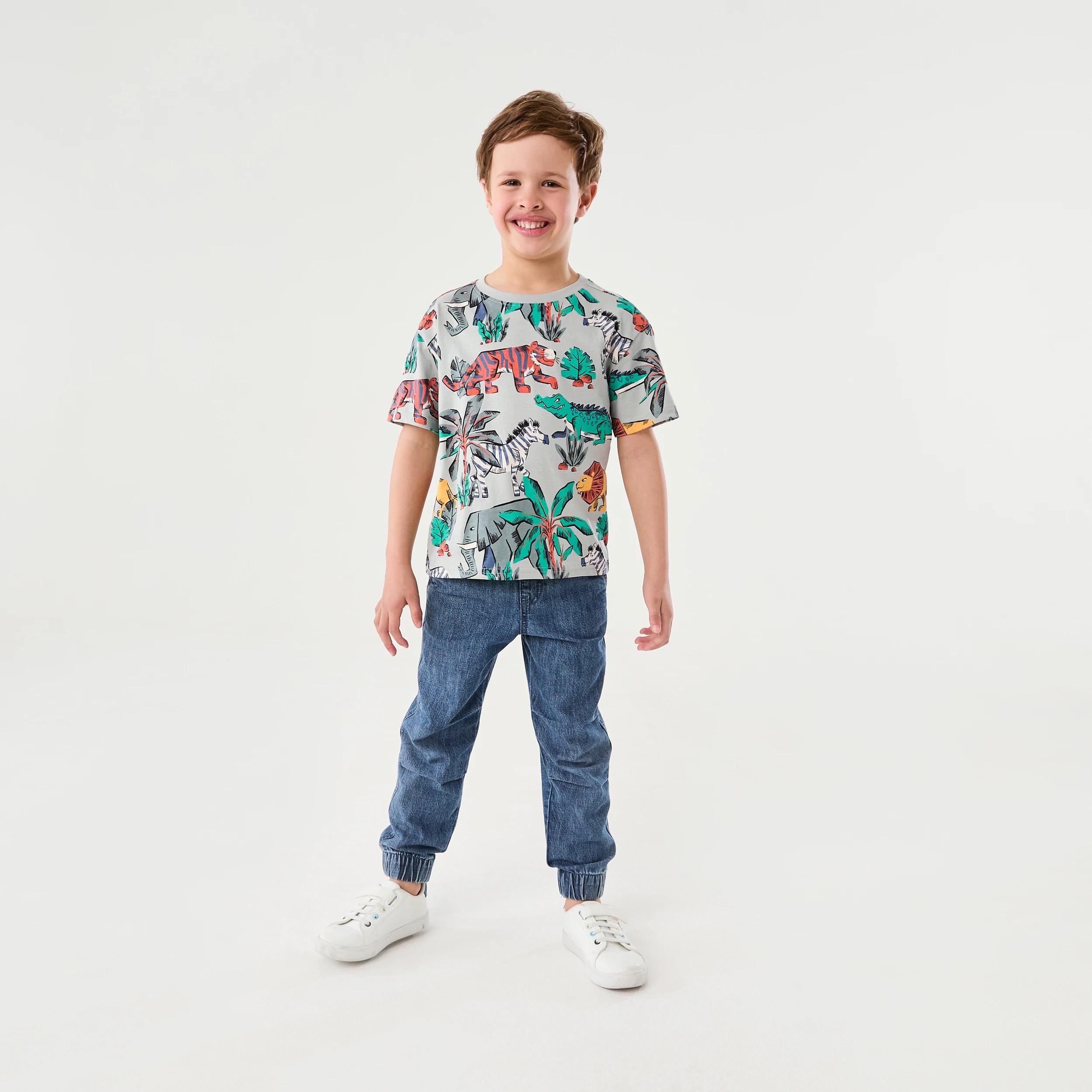 6 All Over Print T-shirt WILD ONES AOP AQUA GREY, 6 of 7