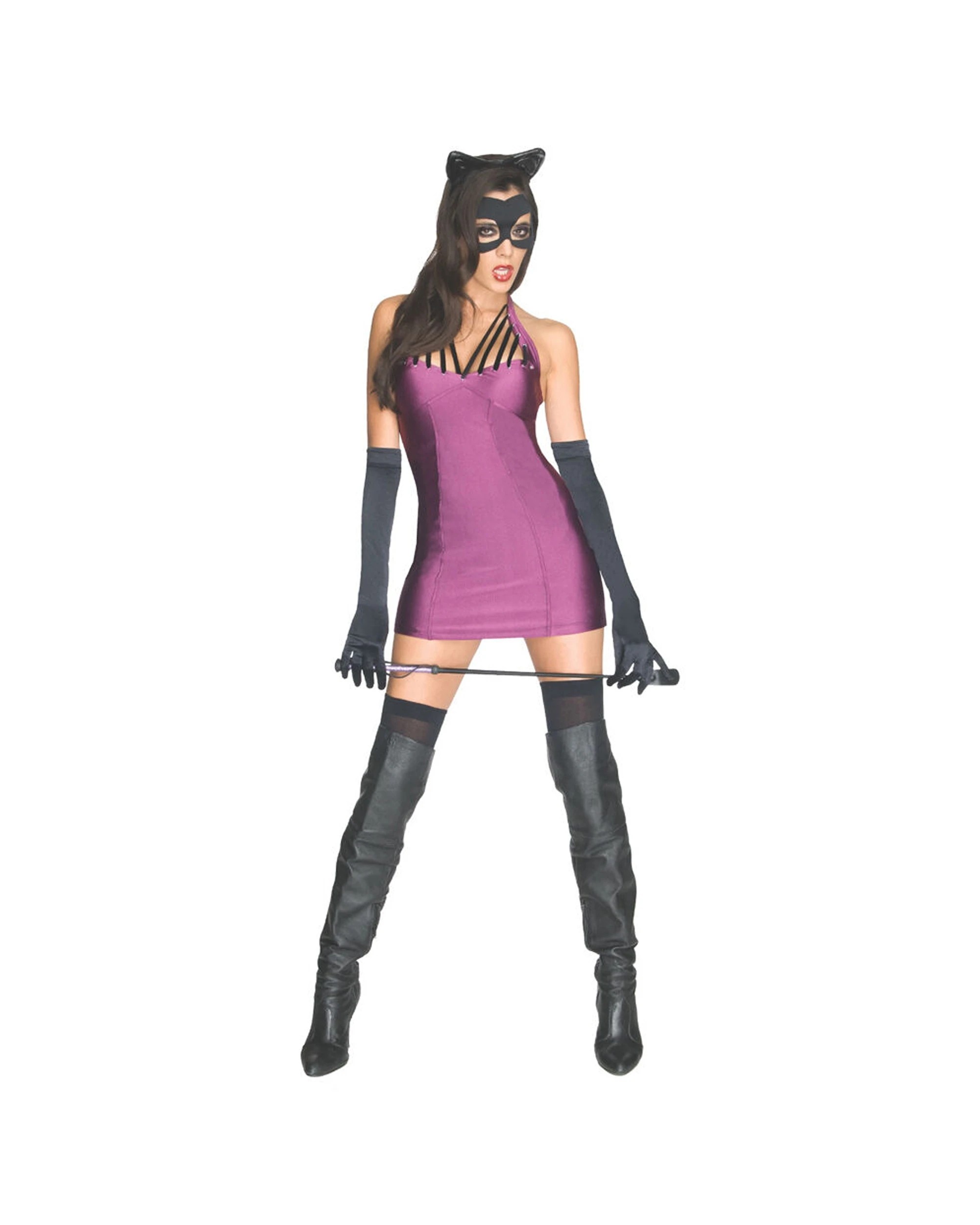 1 Dc Comics Catwoman Secret Wishes Womens Dress Up Costume Size S - Multi, 1 of 3