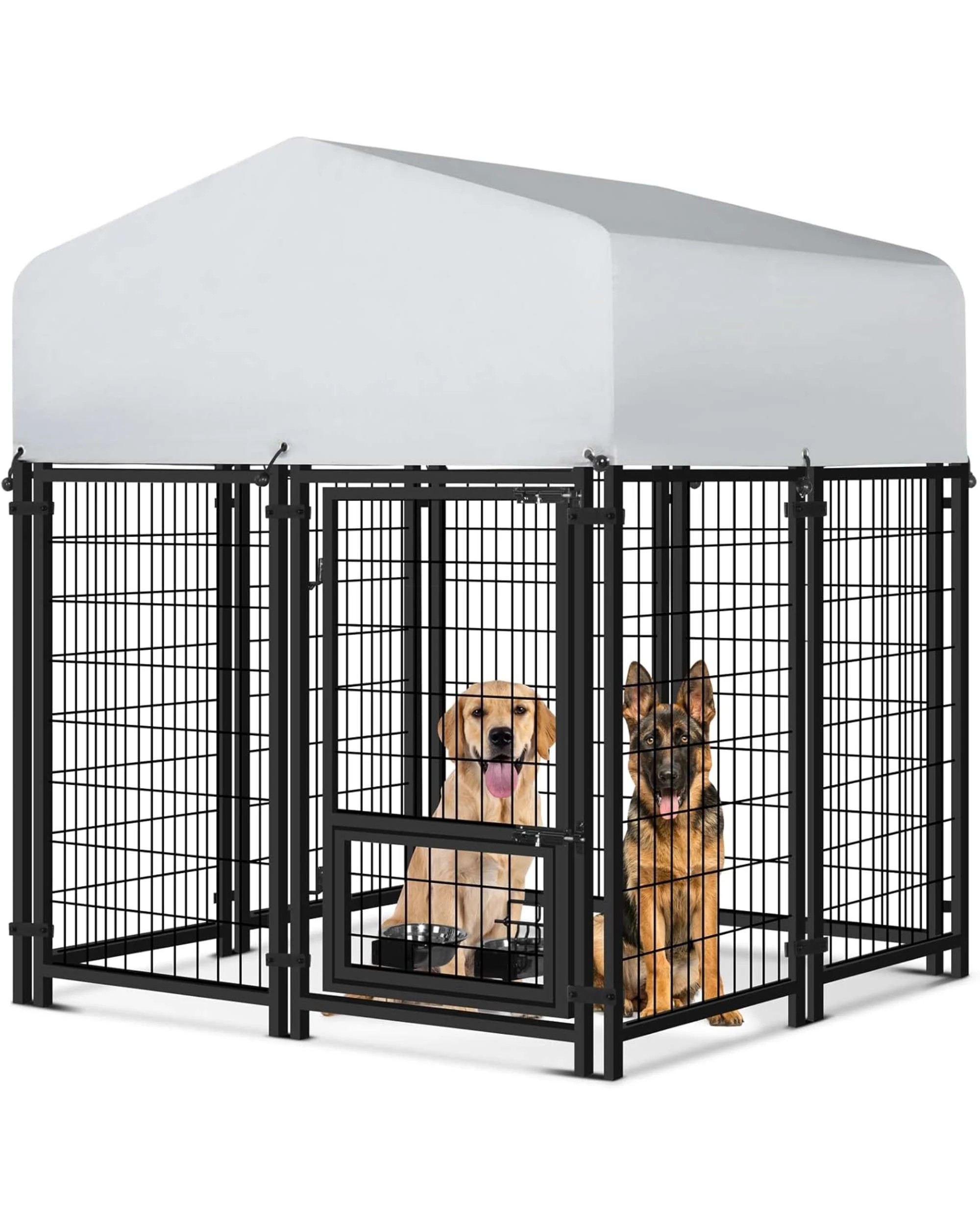 1 Advwin Dog Kennel Pet Playpen Large House Pet Run Cage Dog Cage Crate, 1 of 9