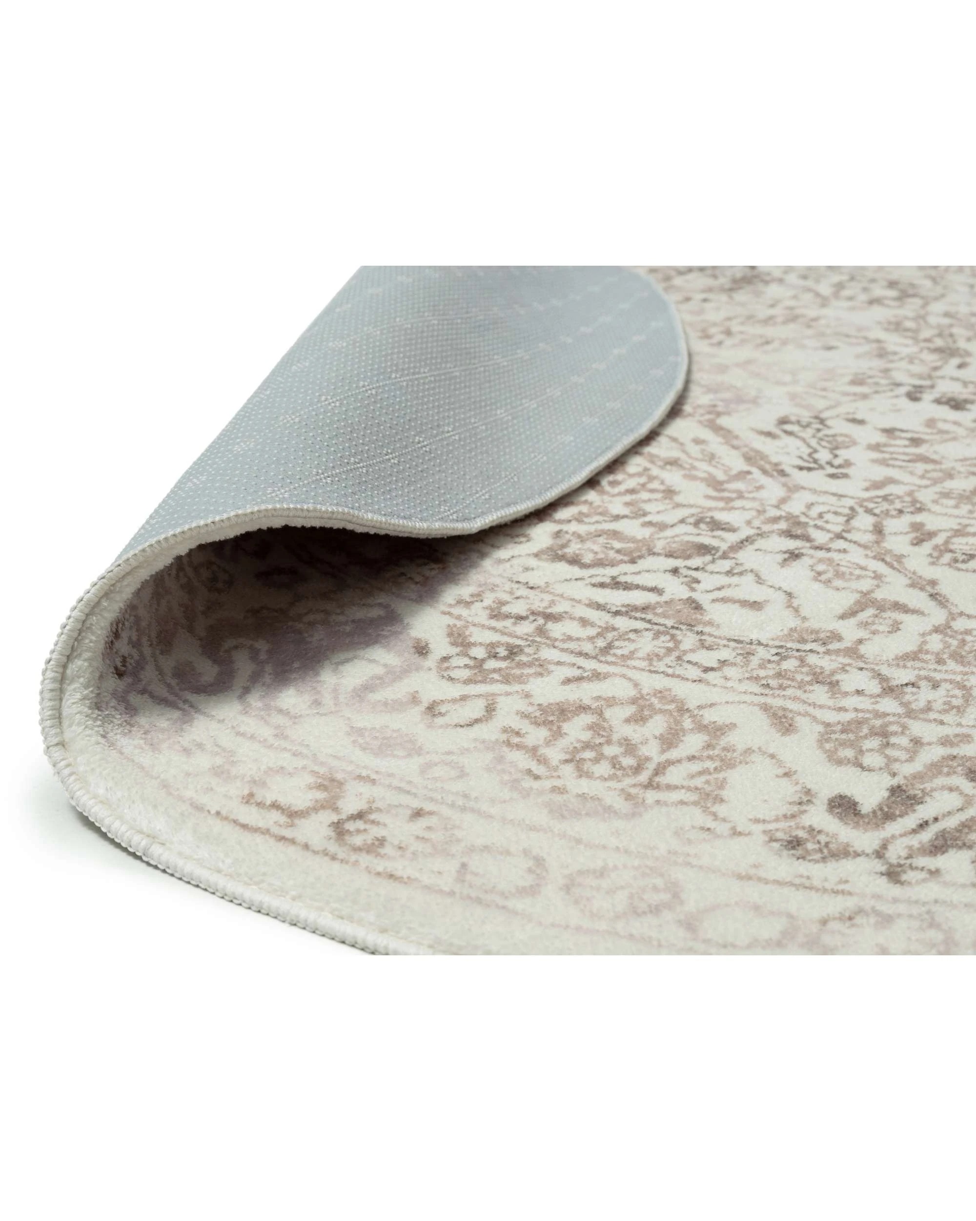 2 Loopsie Jaya Floral Washable Round Rug-200cm x 200cm - White, 2 of 5
