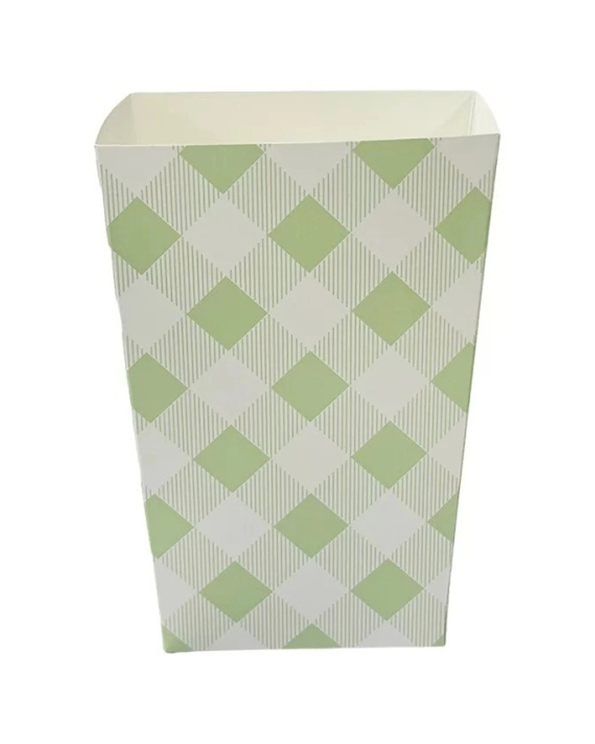 1 Party Maker 10pc Gingham Popcorn Box Event Supplies Party Tableware - Green, 1 of 1