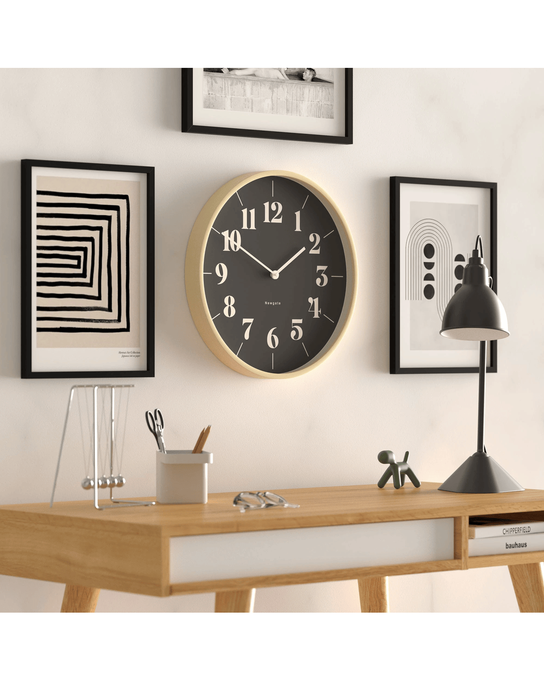 Newgate Mr Clarke Clock Pale Wood Reverse Hopscotch Dial - Natural - Kmart