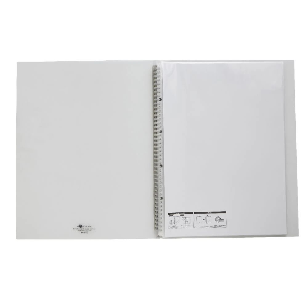 3 Aqua Drops Display Book A3 15 Pocket Refillable Clear, 3 of 3