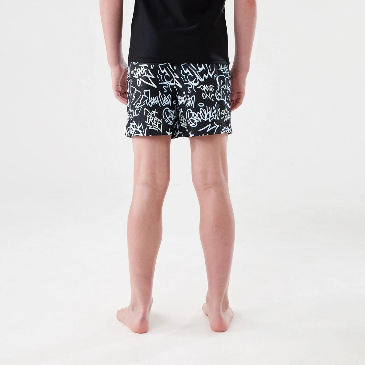 2 Print Swim Shorts BLACKBOOK GRAFFITI BLACK, 2 of 5