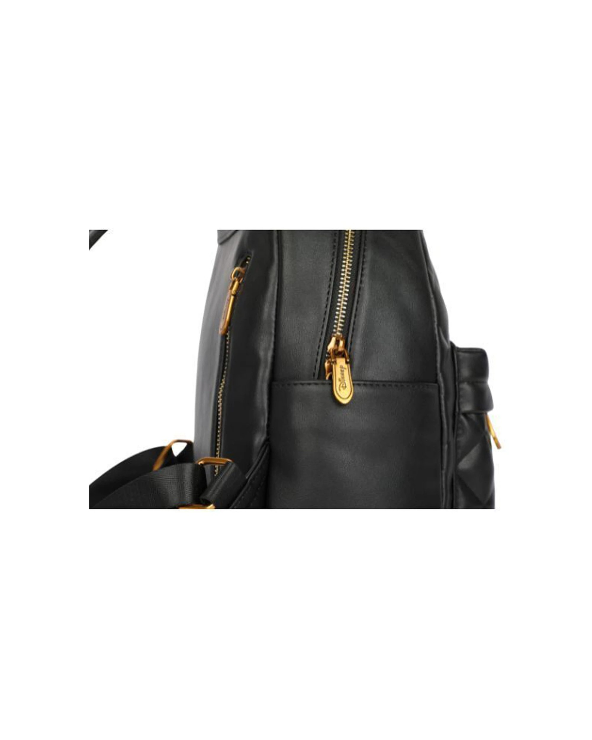 3 Disney Mickey Mouse PU Backpack Quilted Rucksack Officially Licensed Kids - Black, 3 of 5