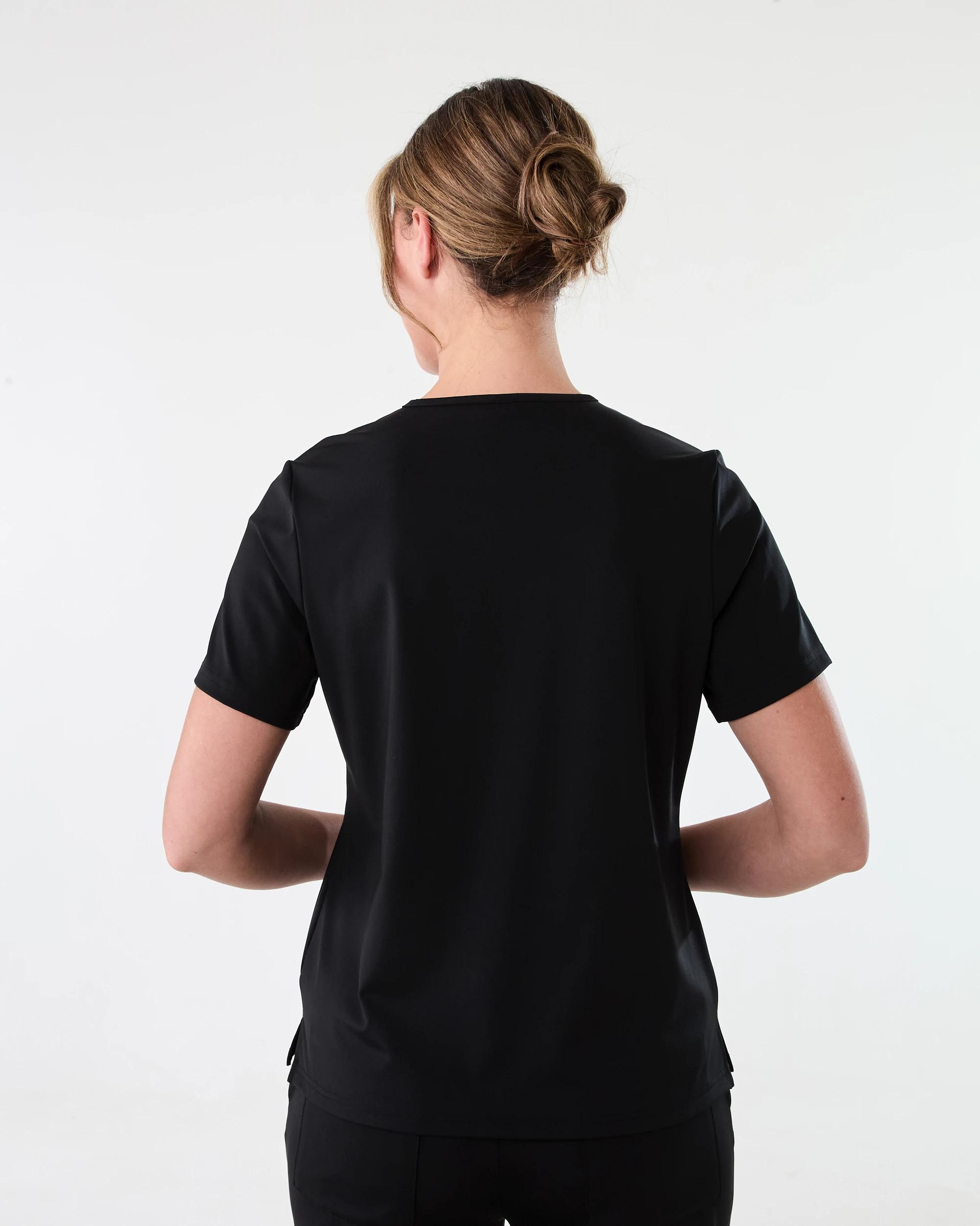 3 Workwear Performance Scrub Top Black, 3 of 8