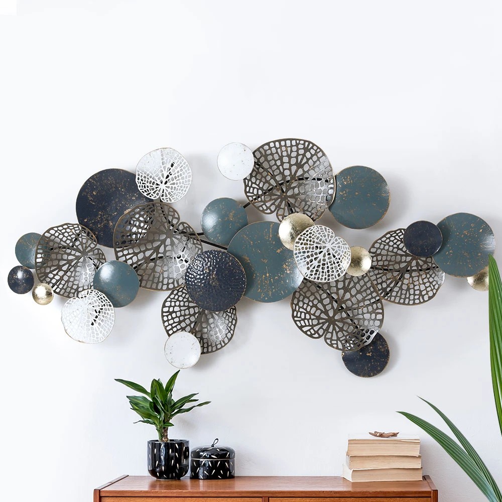 1 Artiss Metal Wall Art 132cm Hanging - Blue, 1 of 6