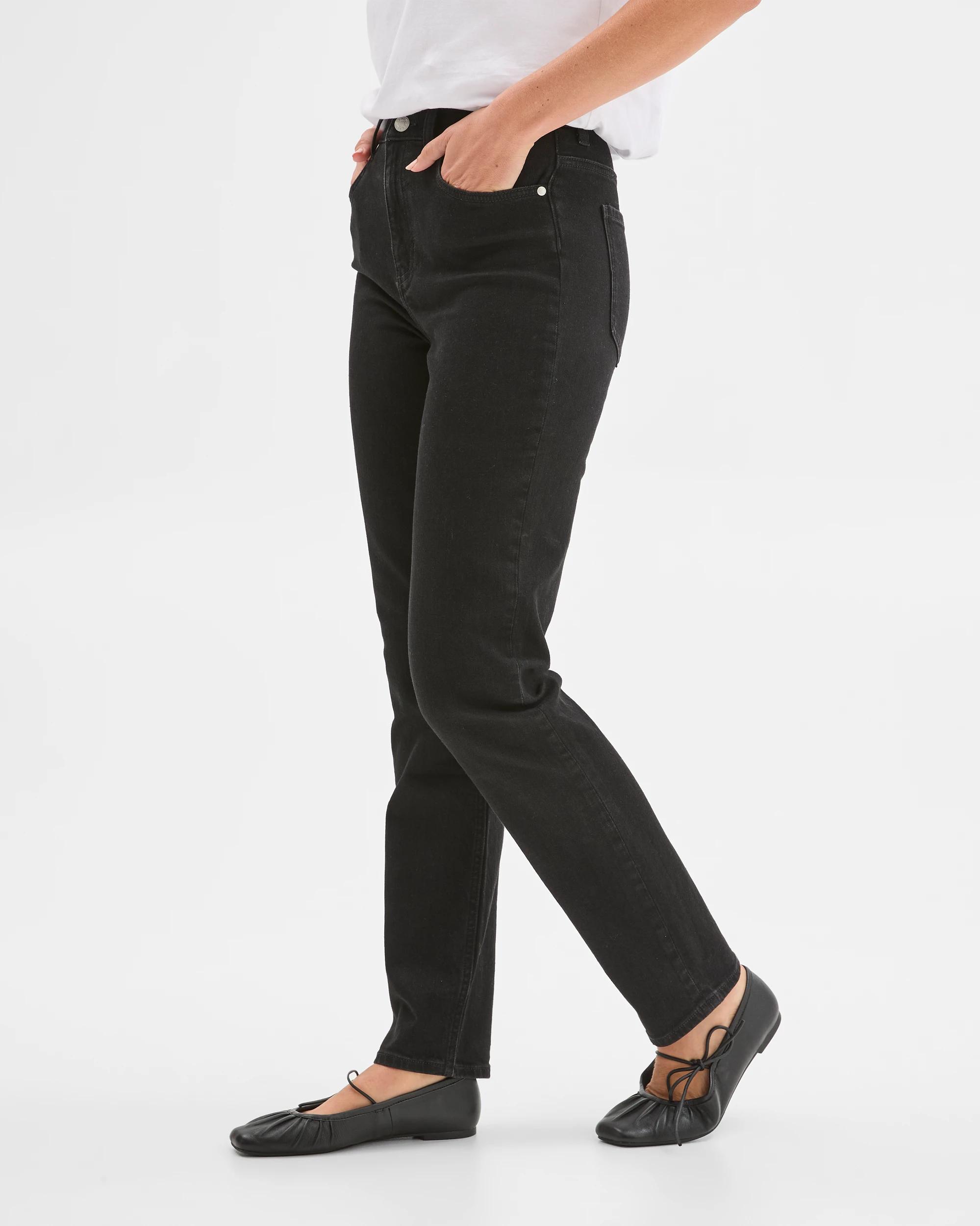 3 Target Denim Denim Alexa Slim Leg Full Length Jeans BLACK, 3 of 6