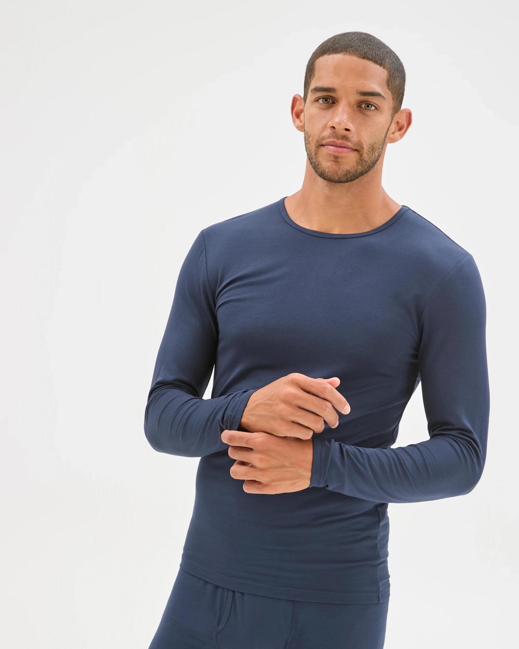 1 Maxx Heat Innovation Long Sleeve Thermal Top NAVY, 1 of 6