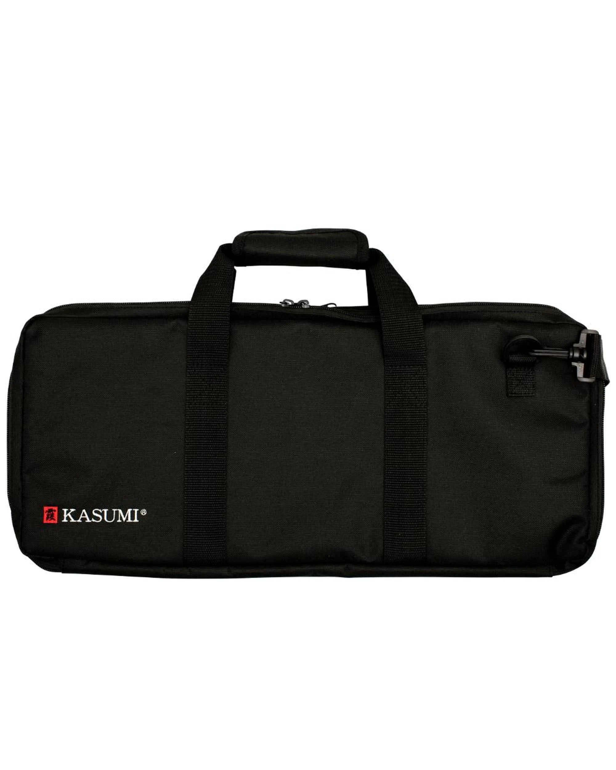 1 Kasumi 18 Pocket Chef Roll Bag With Handles Black, 1 of 1