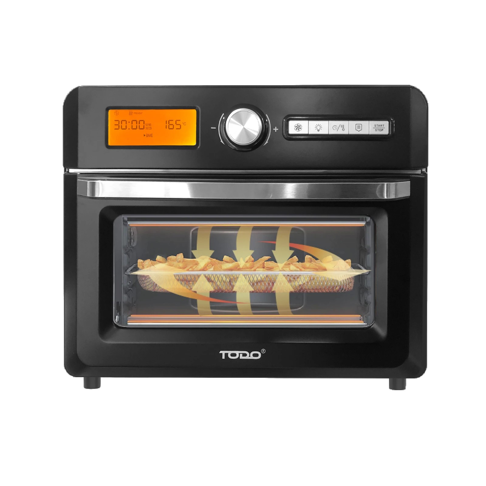 7 TODO 18L Air Fryer Oven Grill 1550W Rotisserie Fan Forced Dehydrator Toaster, 7 of 10