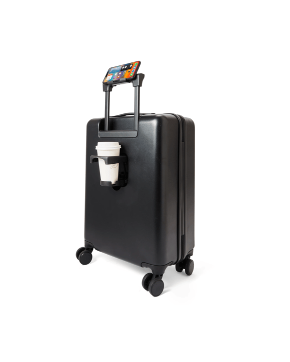 49cm Open Front Hard Case with Cup Holder - Black