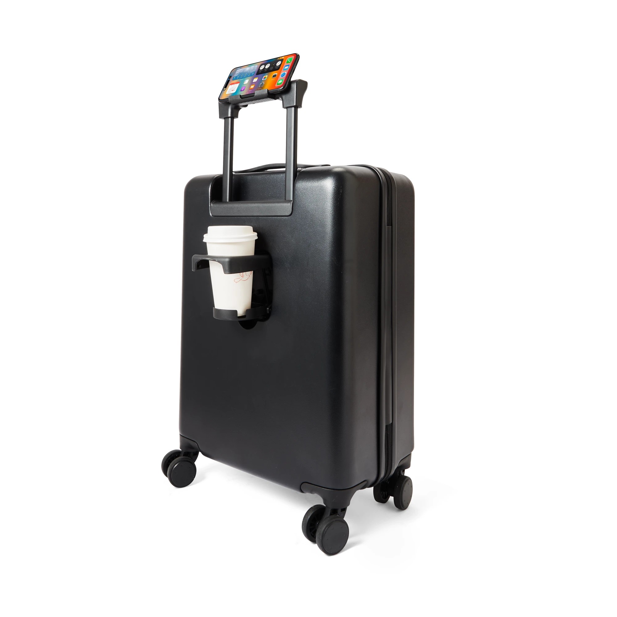 1 49cm Open Front Hard Case with Cup Holder - Black, 1 of 10