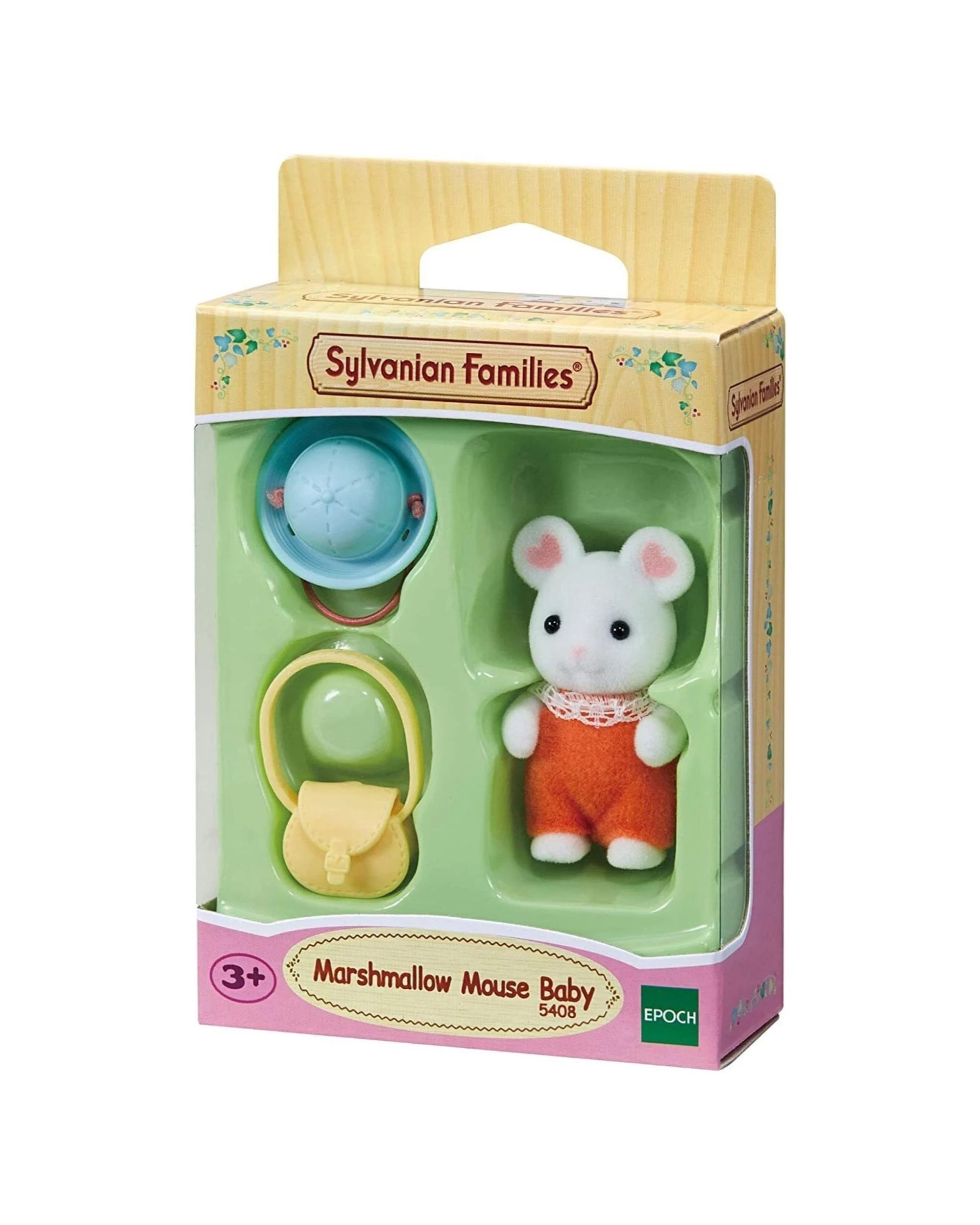 1 Sylvanian Families Marshmallow Mouse Baby - 5408, 1 of 3
