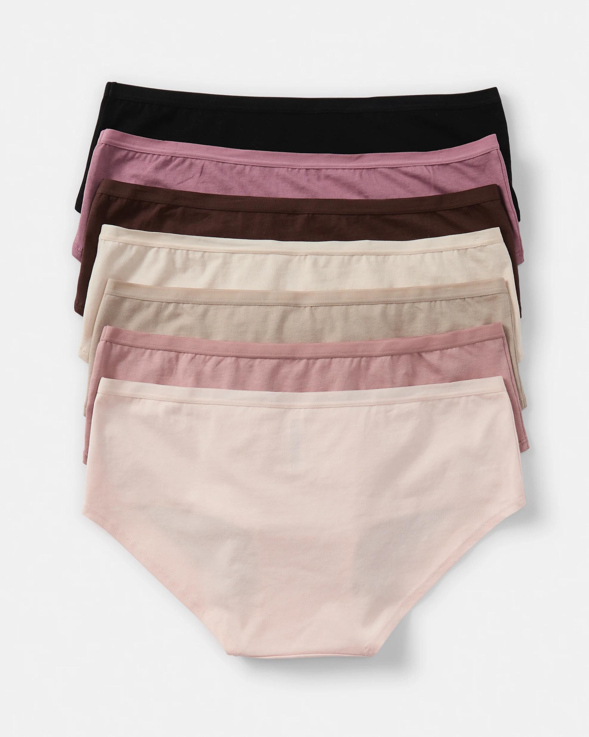 2 7 Pack Cotton Stretch Boyleg Briefs Pink Pack, 2 of 10