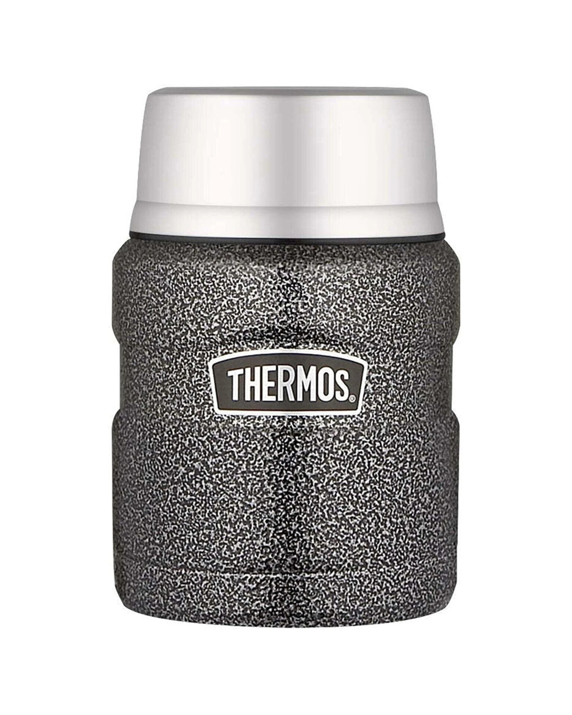 2 Thermos Stainless King Vacuum Insulated Durable Food Jar Hammertone 470ml
 - Black, 2 of 2