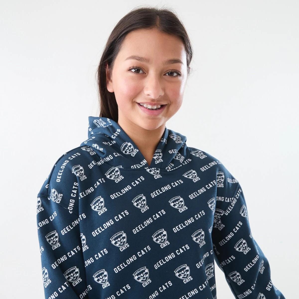 5 Official AFL Kids All Over Print Hoodie Geelong, 5 of 9